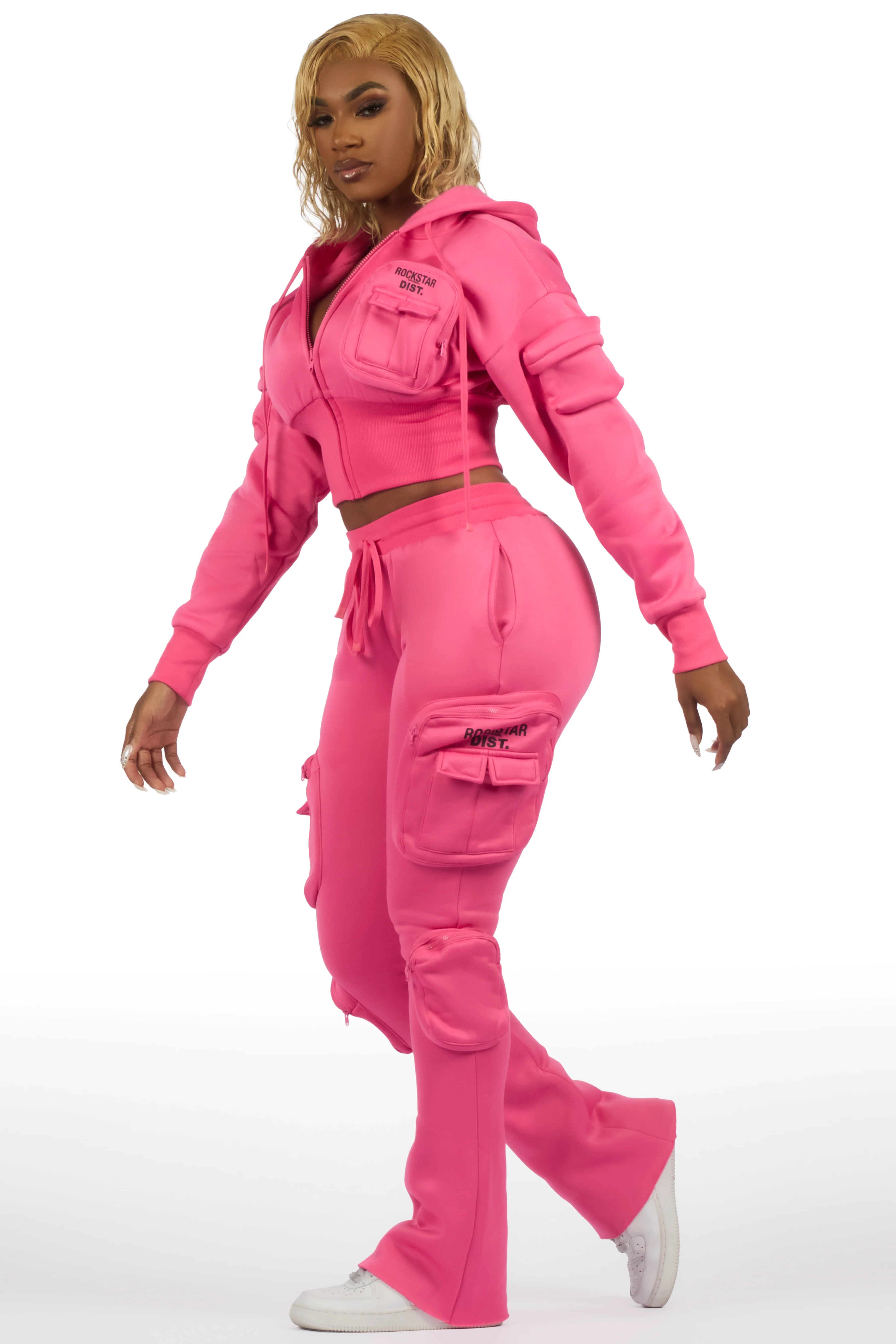 Reneikia Hot Pink Cargo Track Set - Image 6