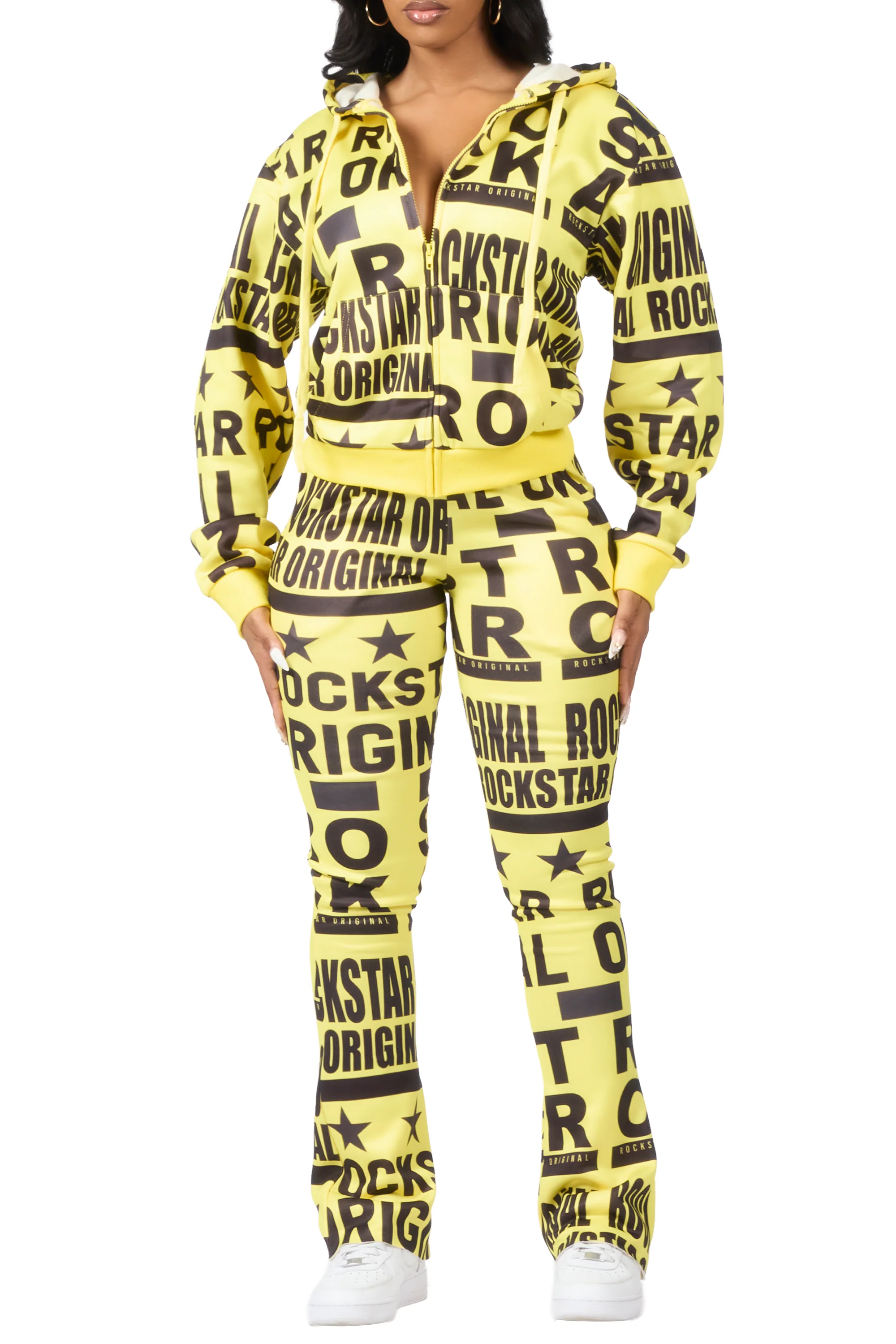 Rikelle Yellow Printed Track Set - Image 11