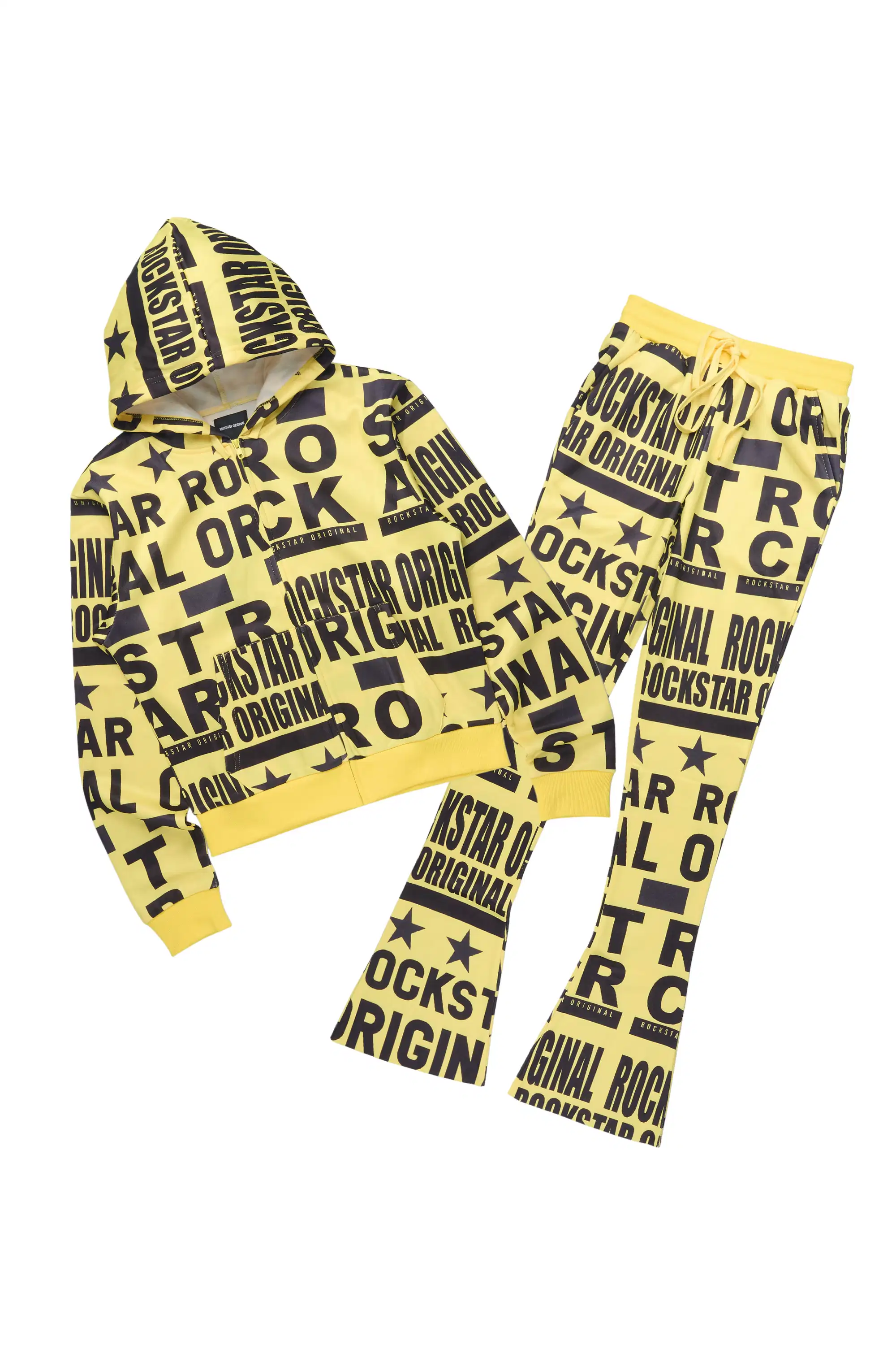 Rikelle Yellow Printed Track Set - Image 3