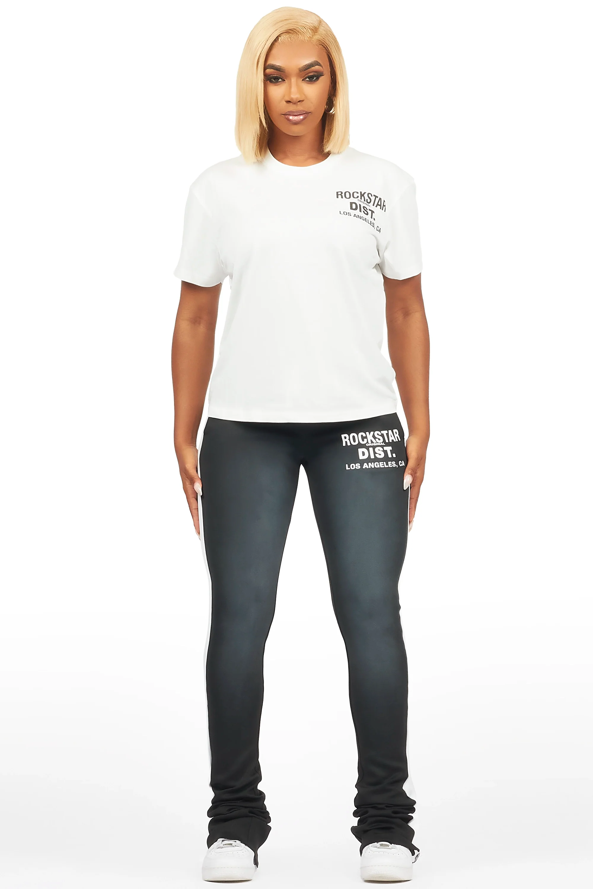 Atlanty 2.0 White/Black T-Shirt Trackset - Image 4
