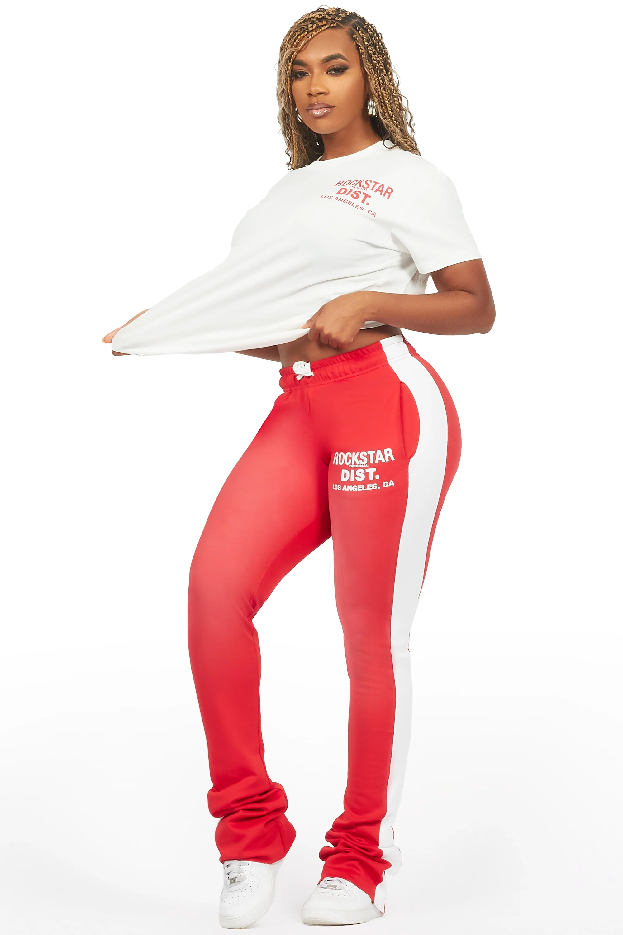Atlanty 2.0 White/Red T-Shirt Trackset - Image 2