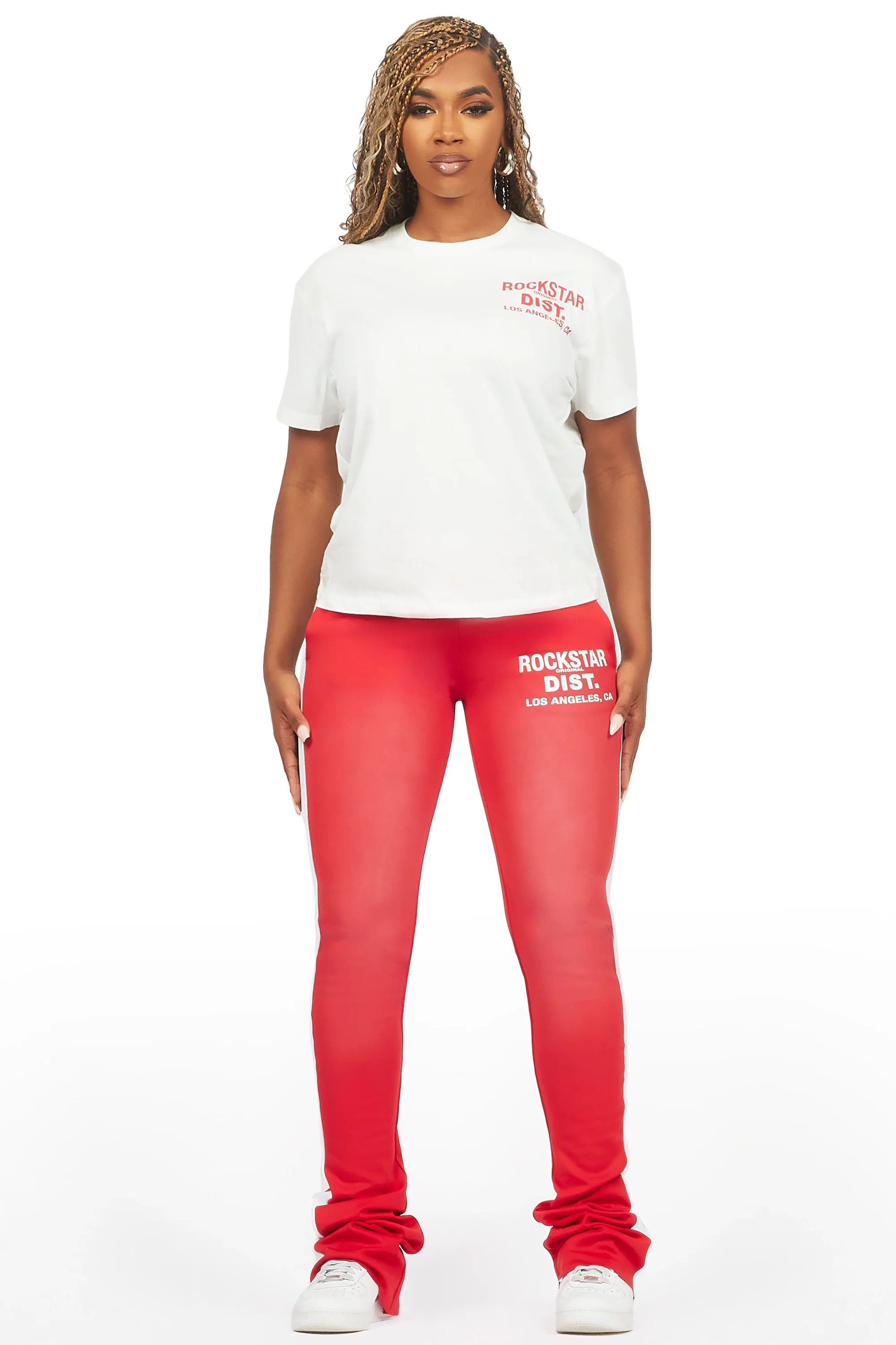 Atlanty 2.0 White/Red T-Shirt Trackset - Image 3