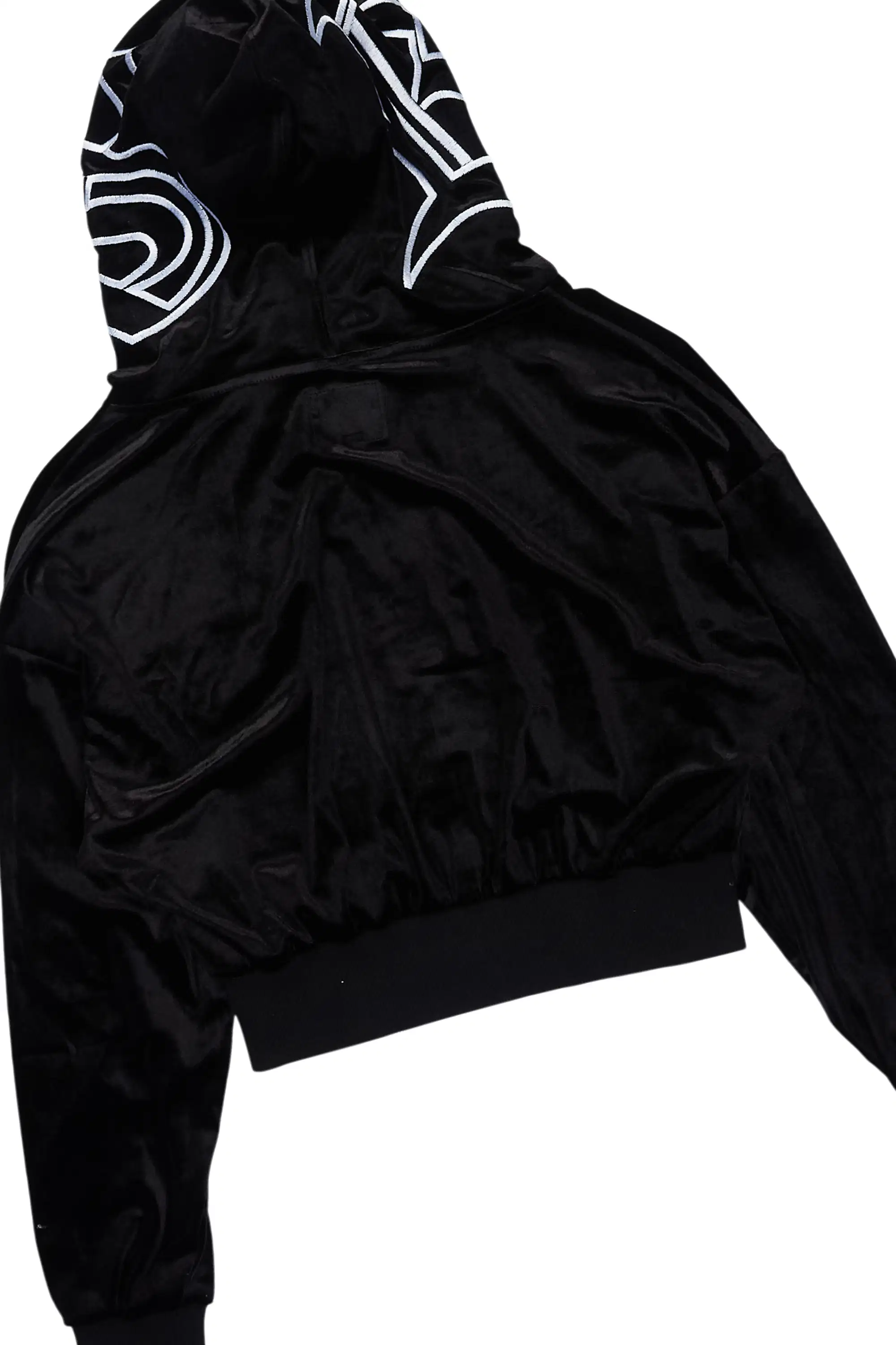 Minkina Black Velour Baggy Fit Track Set - Image 5