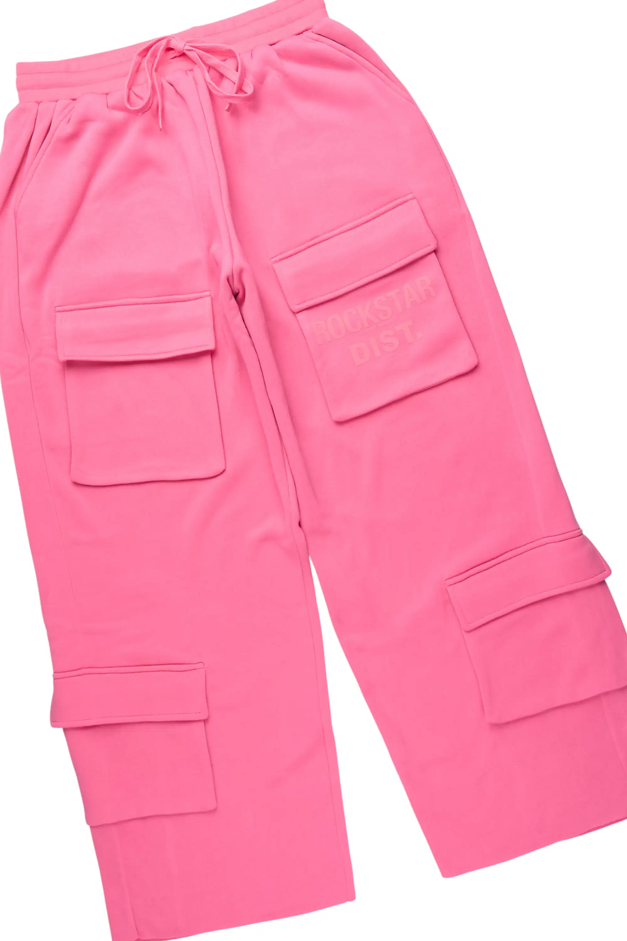 Mauricia Pink Crop Baggy Track Set - Image 9