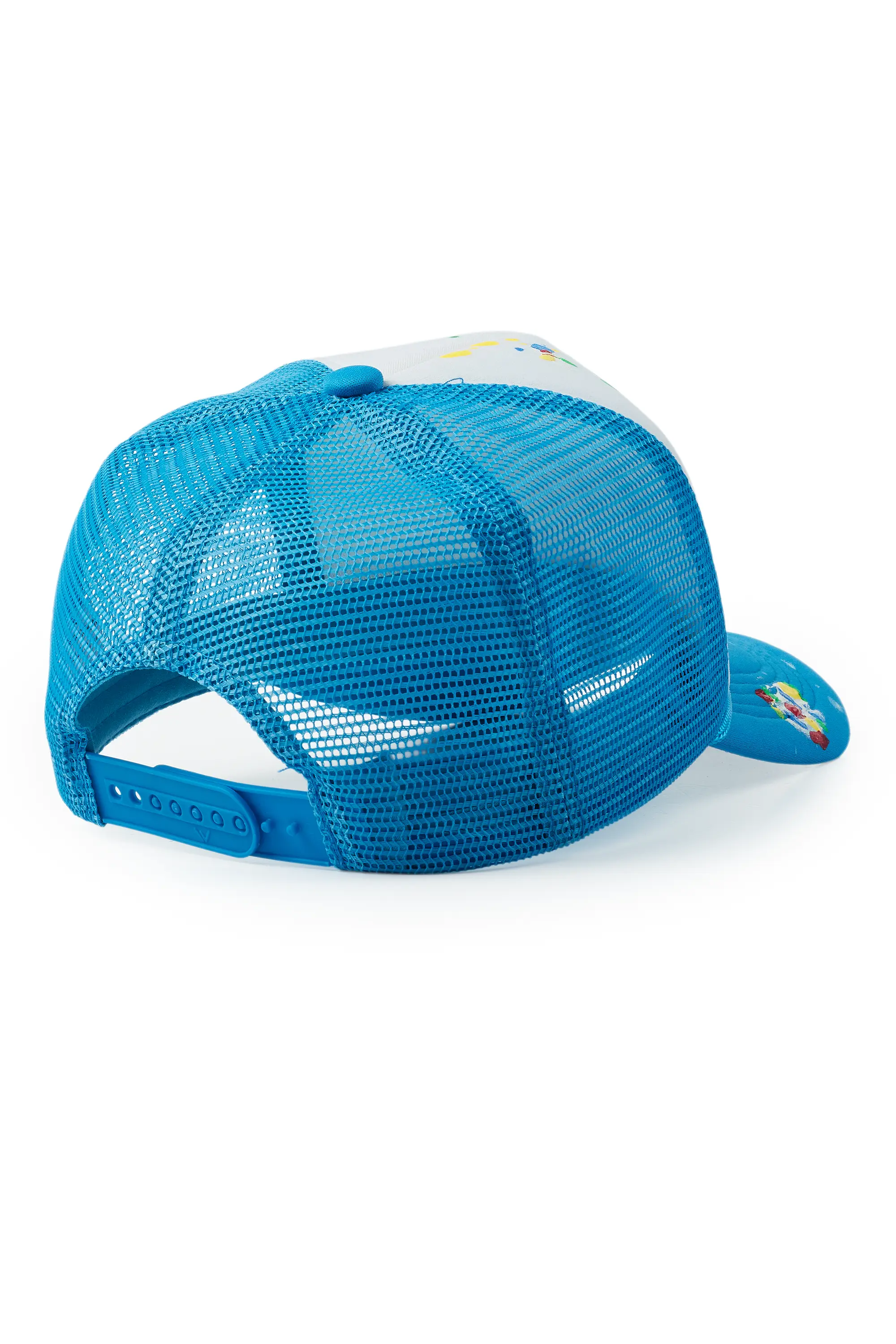 Neptune White/Aqua Trucker Hat - Image 3