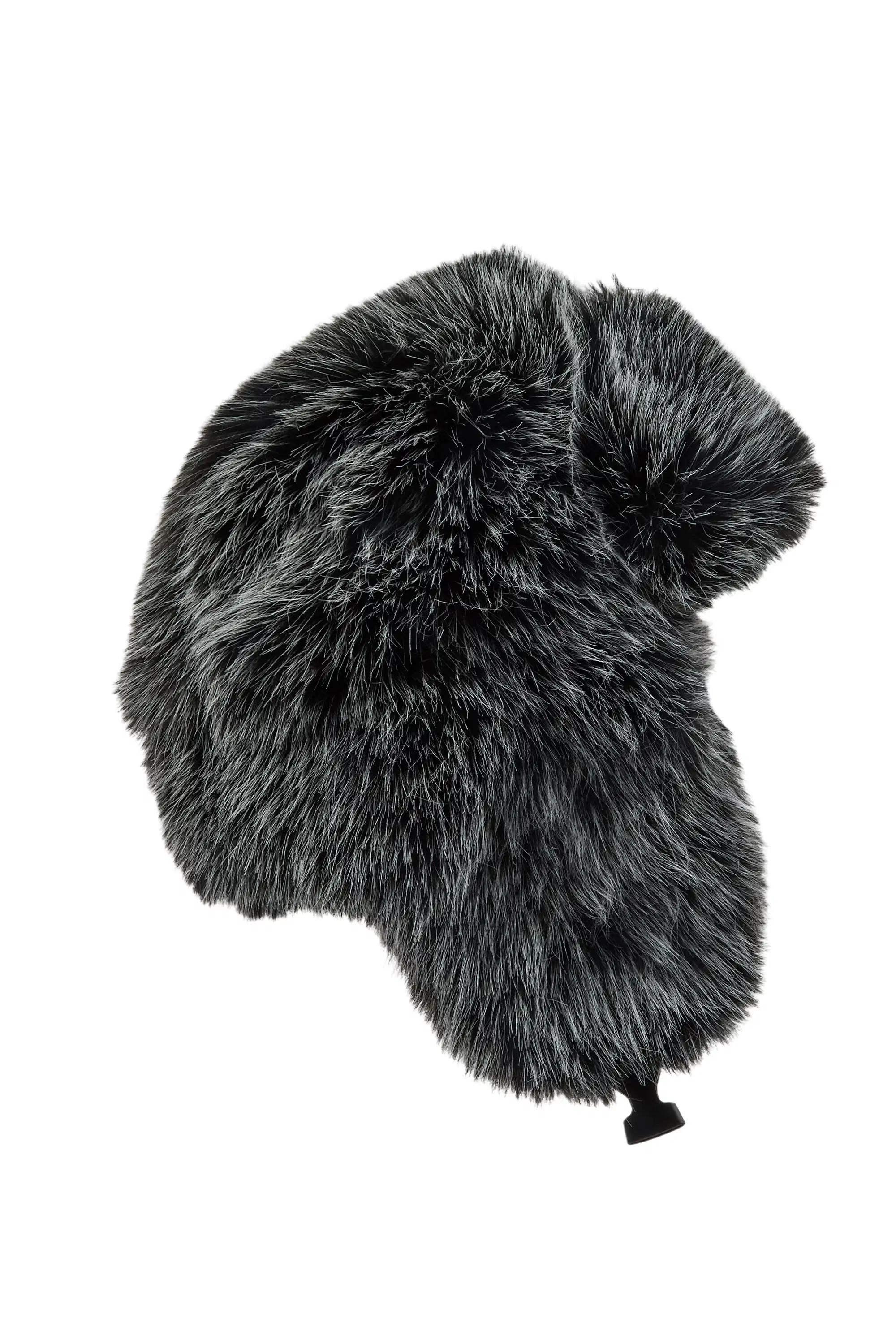 Ajaya Grey Faux Fur Trapper Hat - Image 3