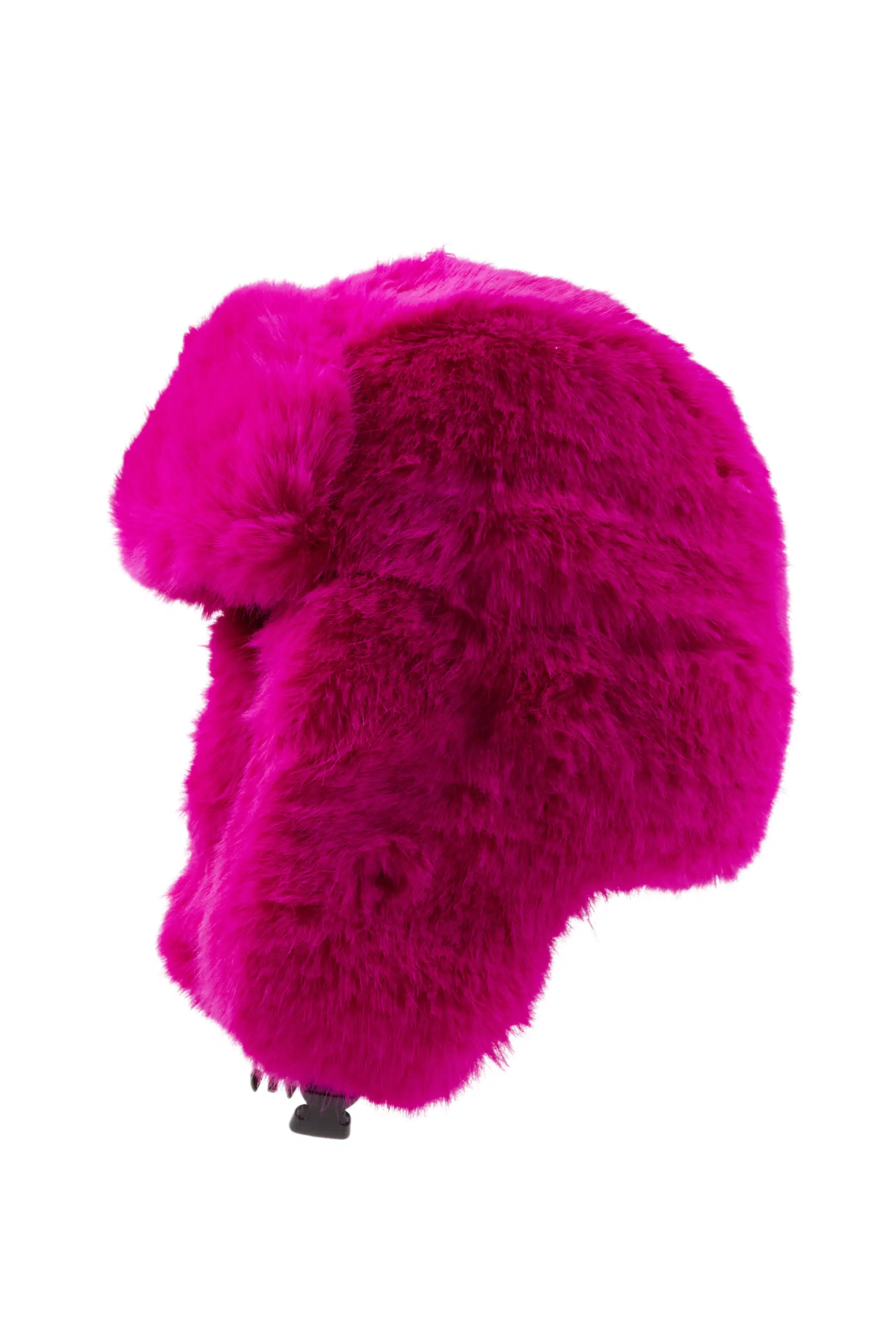 Ajaya Hot Pink Faux Fur Trapper Hat - Image 2