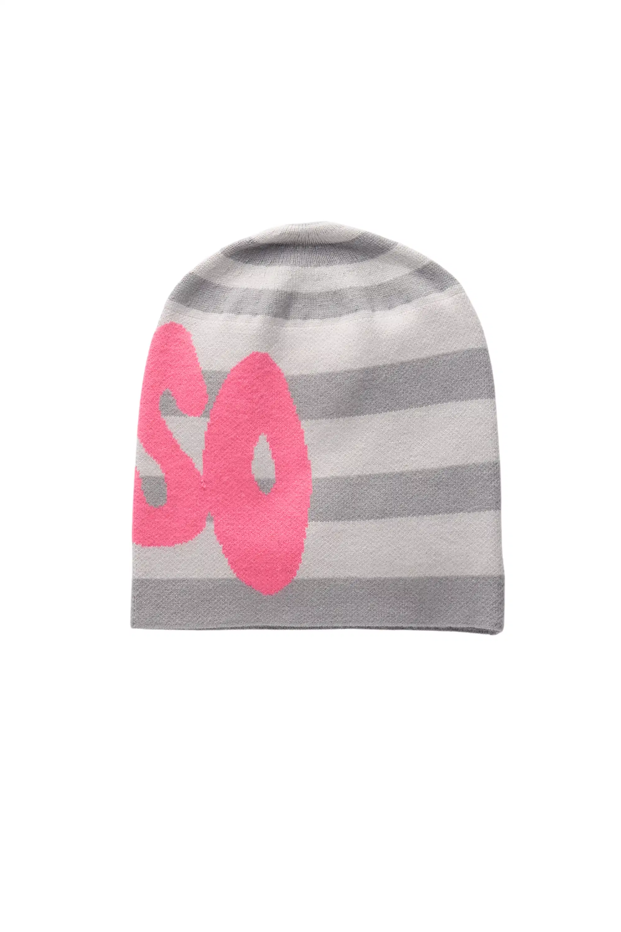 Nekila Grey Knit Beanie - Image 4