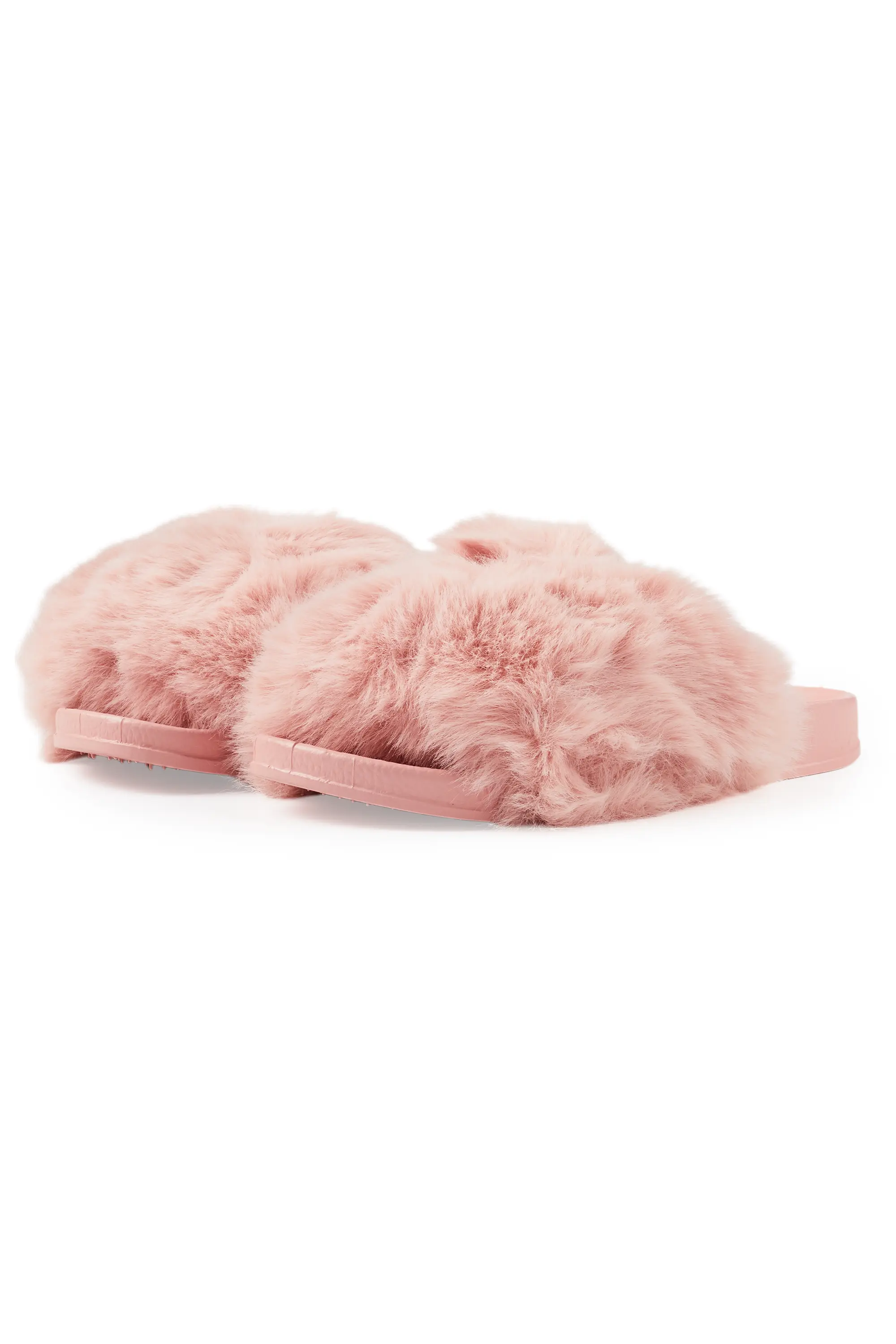 Tatyana Pink Fur Slides - Image 2