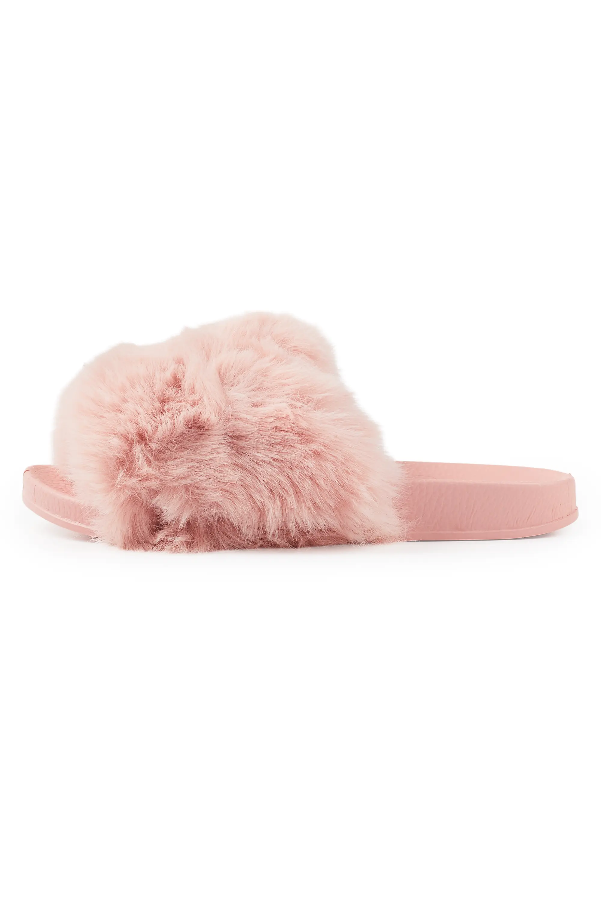 Tatyana Pink Fur Slides - Image 3