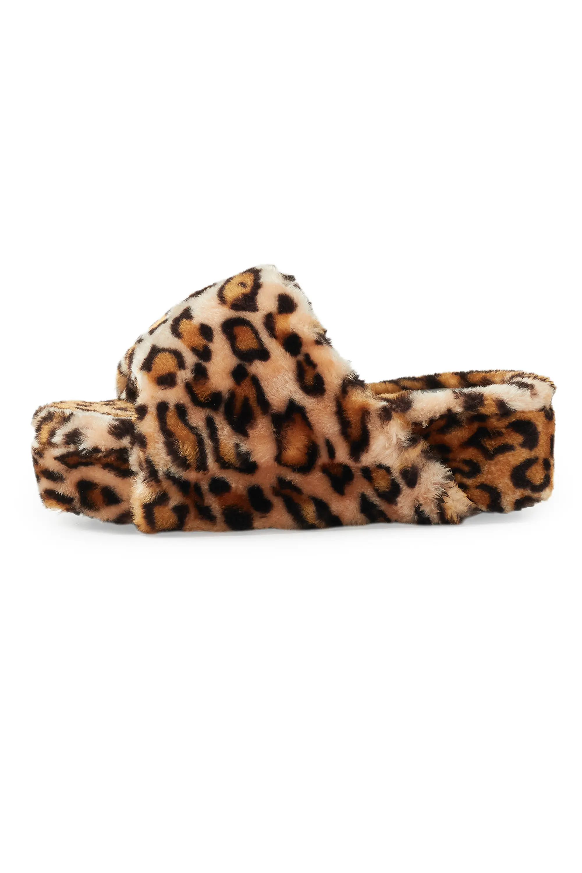 Antavia Cheetah Fur Slides - Image 5