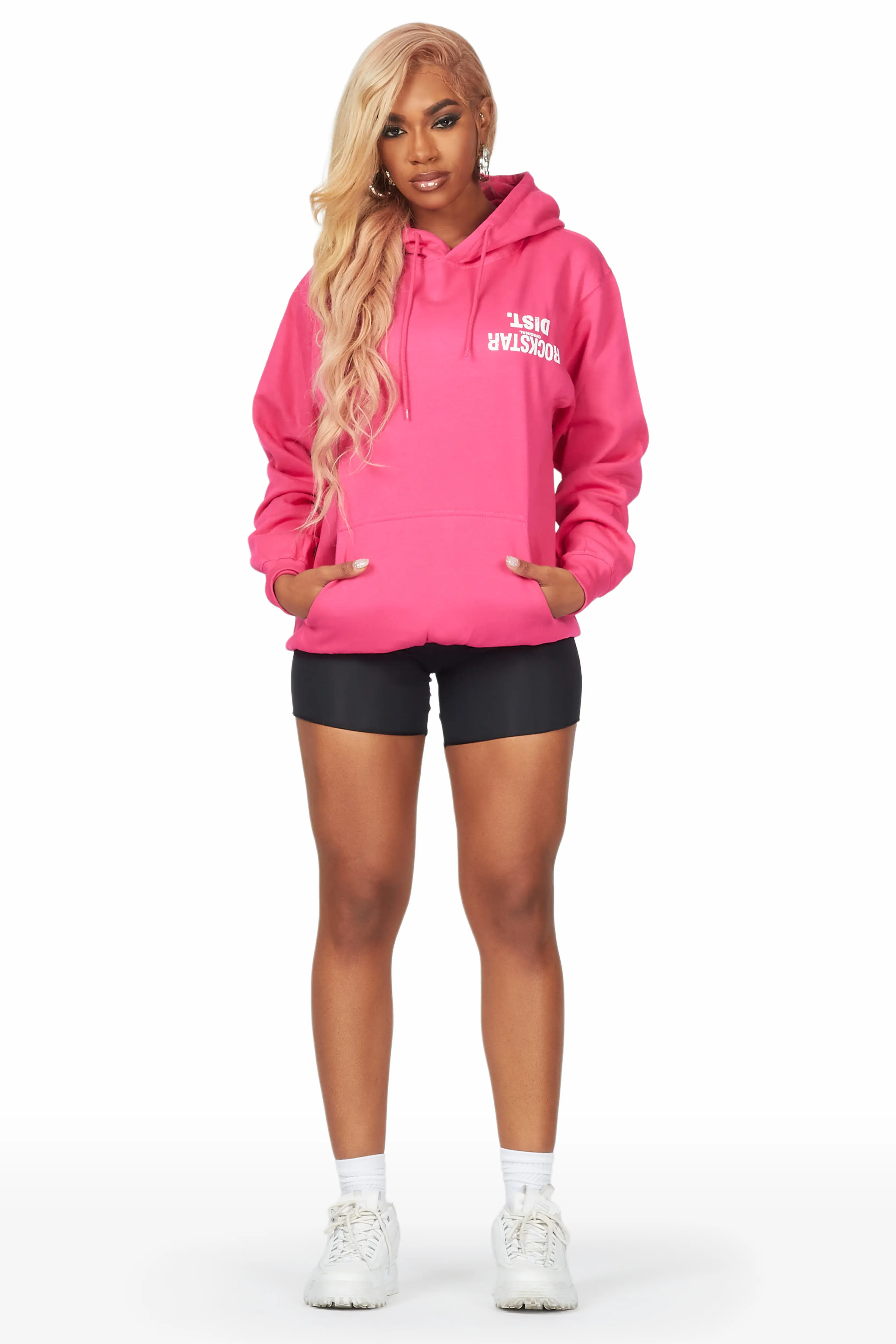 Kelita Fuchsia Oversized Hoodie - Image 2