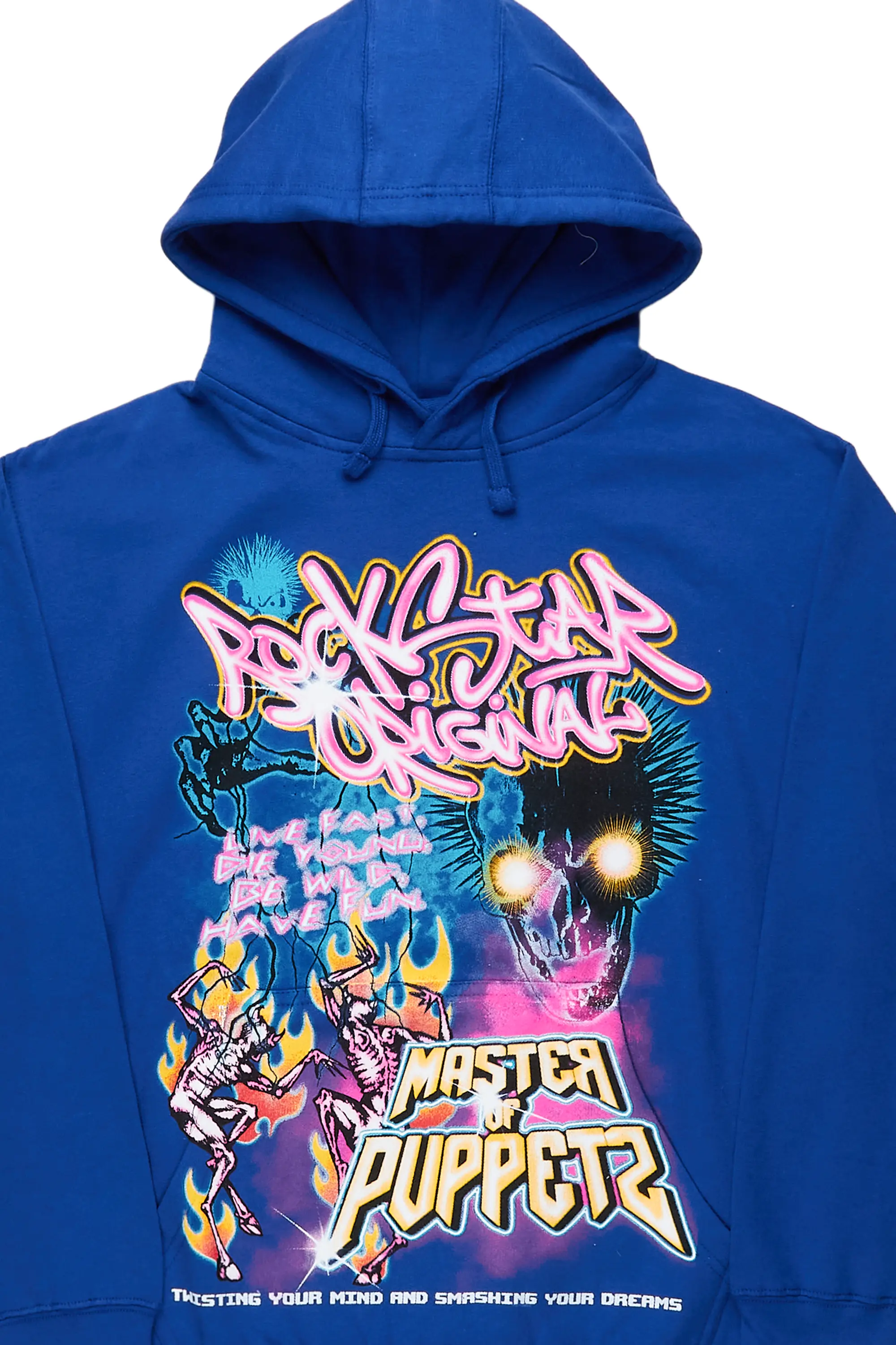 Puppet Royal Blue Oversized Hoodie - Image 2
