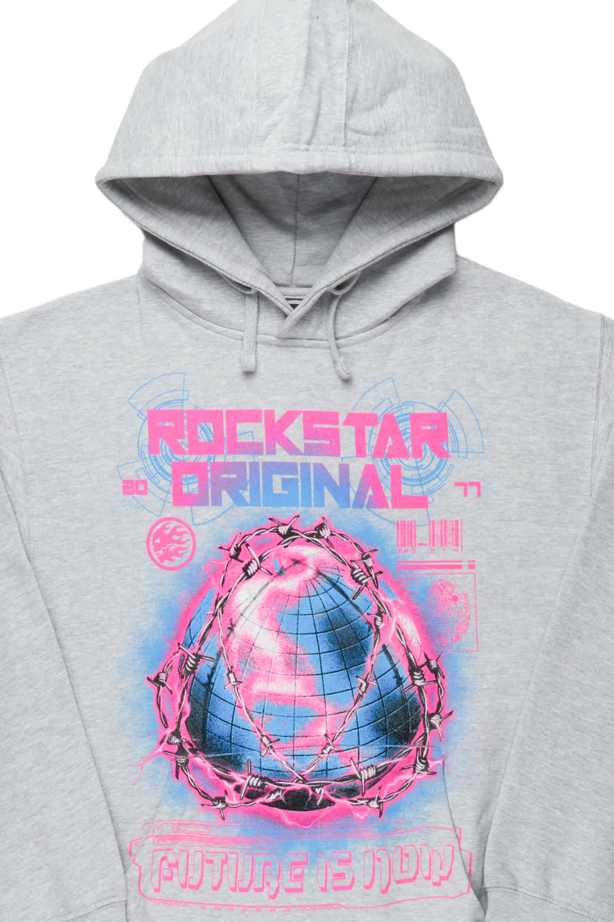 Kamari Grey Oversized Hoodie - Image 2