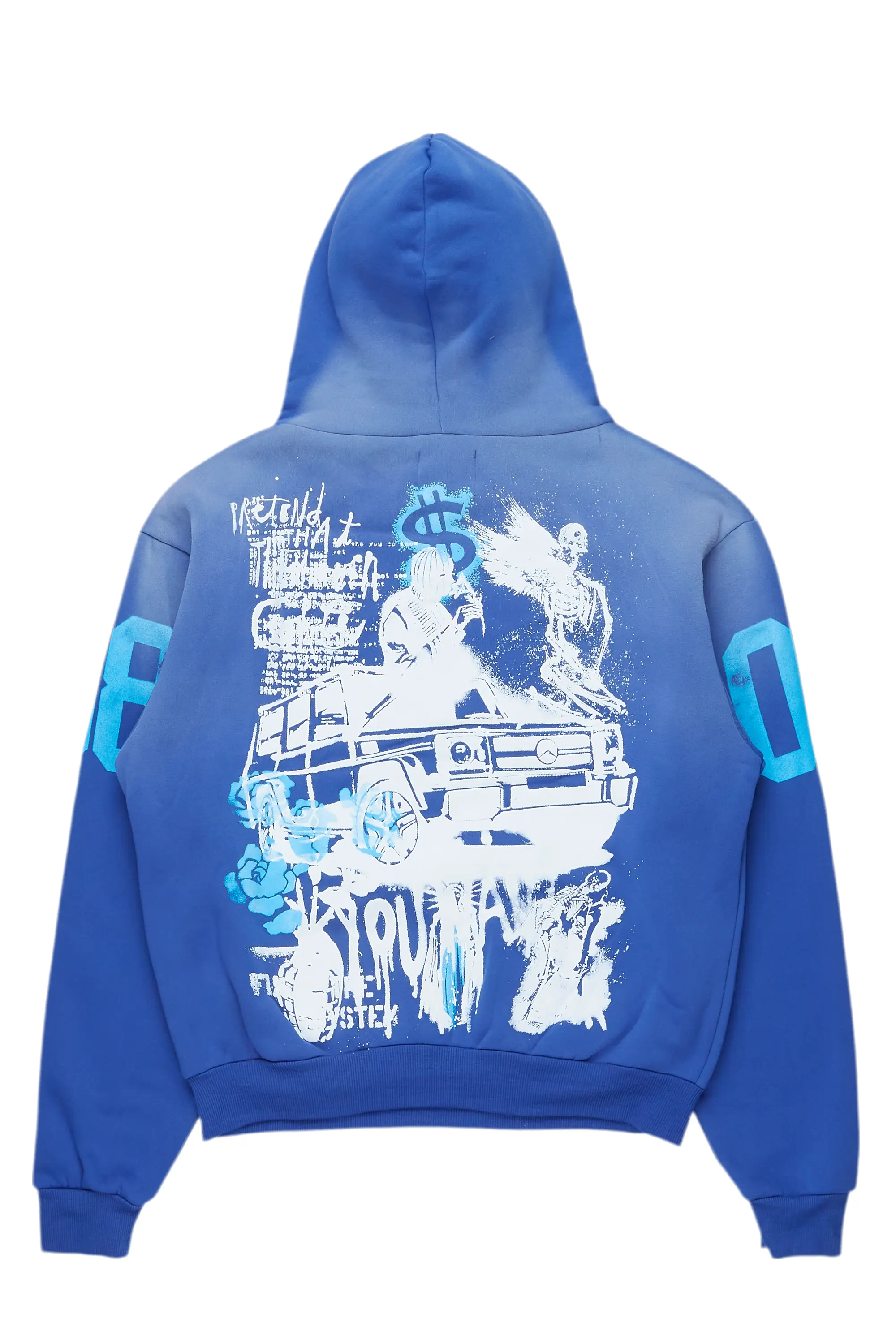 Kamille Royal Blue Oversized Hoodie - Image 6