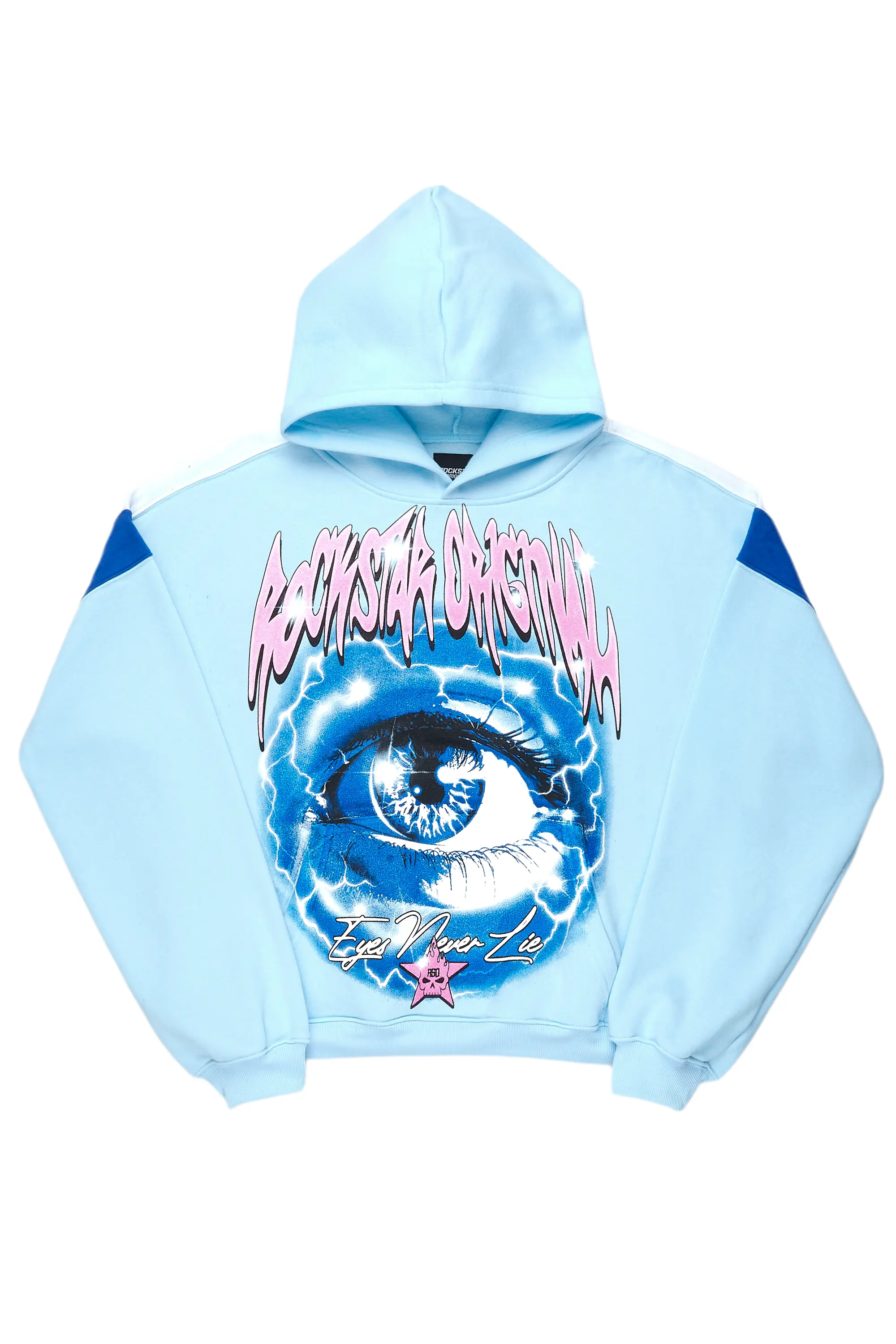 Latrese Baby Blue Oversized Hoodie - Image 2
