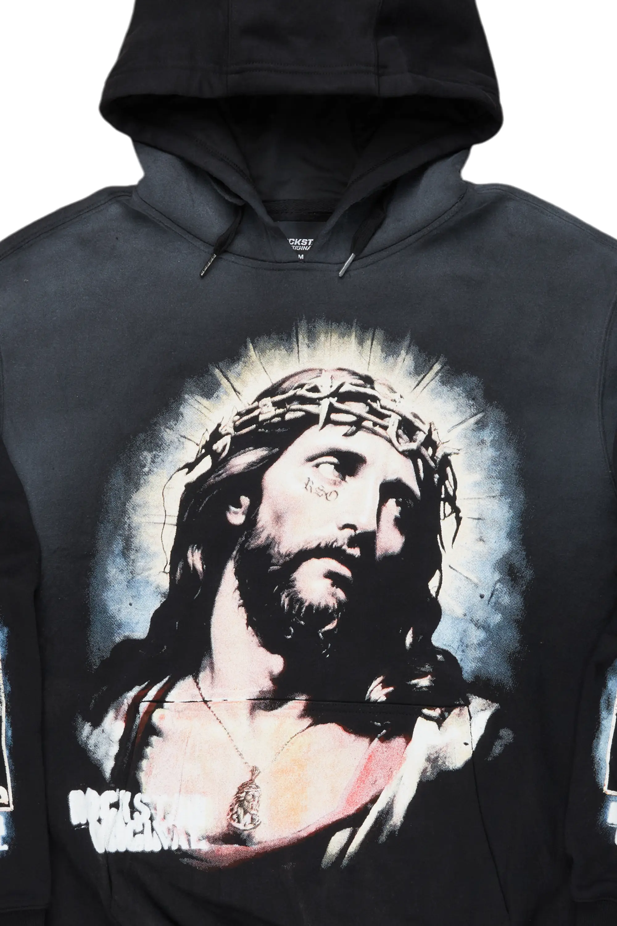 Oleatha Black Oversized Hoodie - Image 2