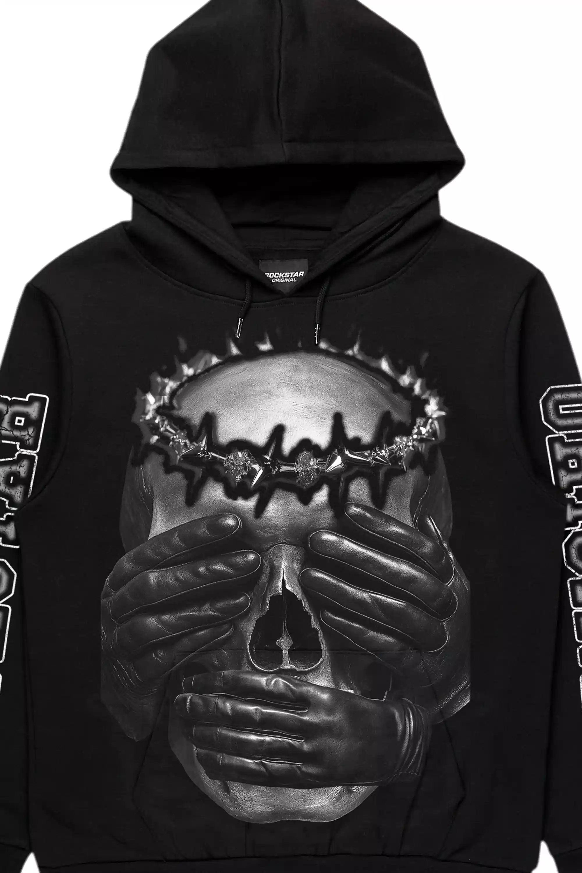 Jalena Black Graphic Hoodie - Image 2