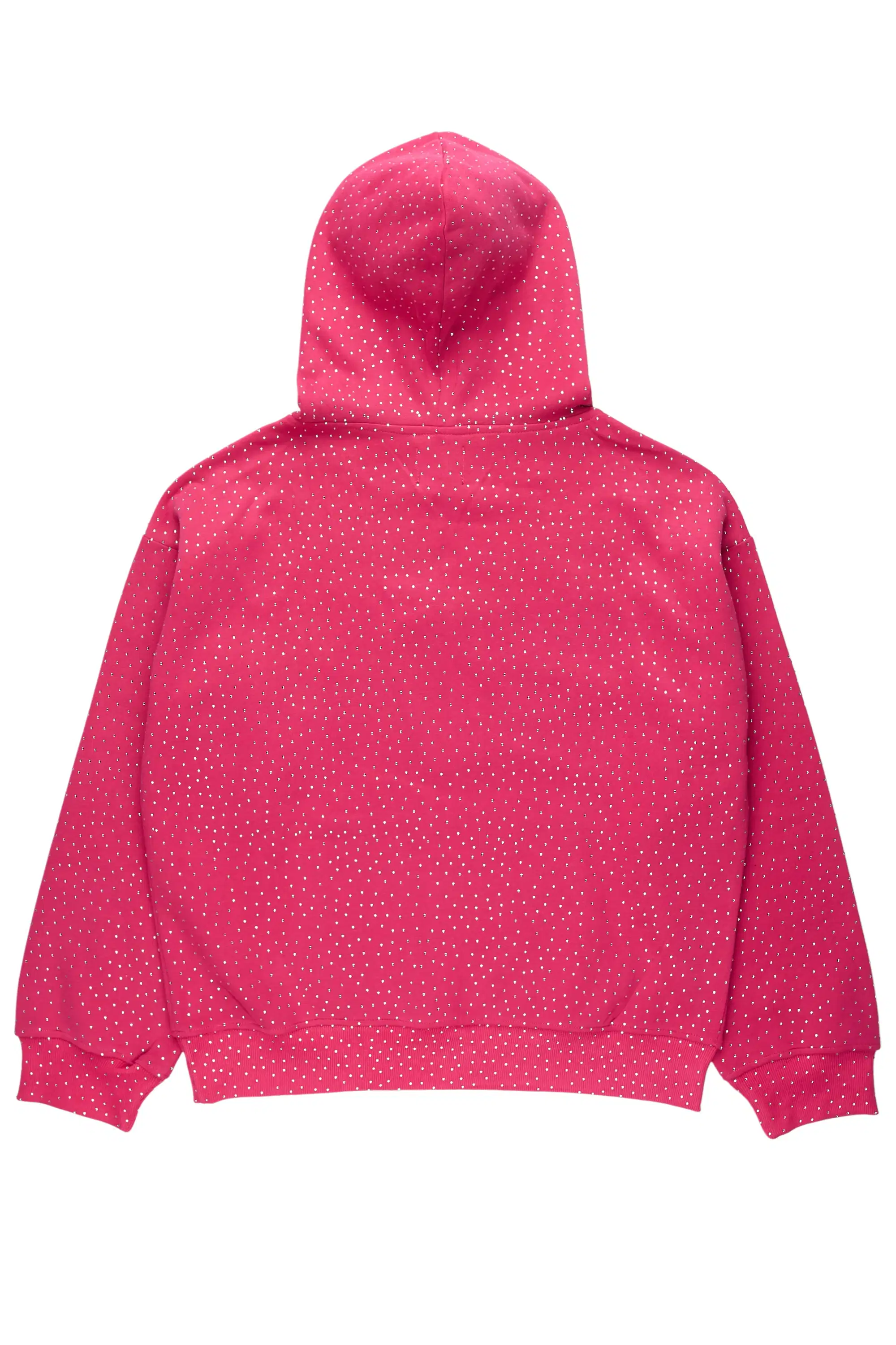 Andreas Pink Rhinestone Hoodie - Image 3