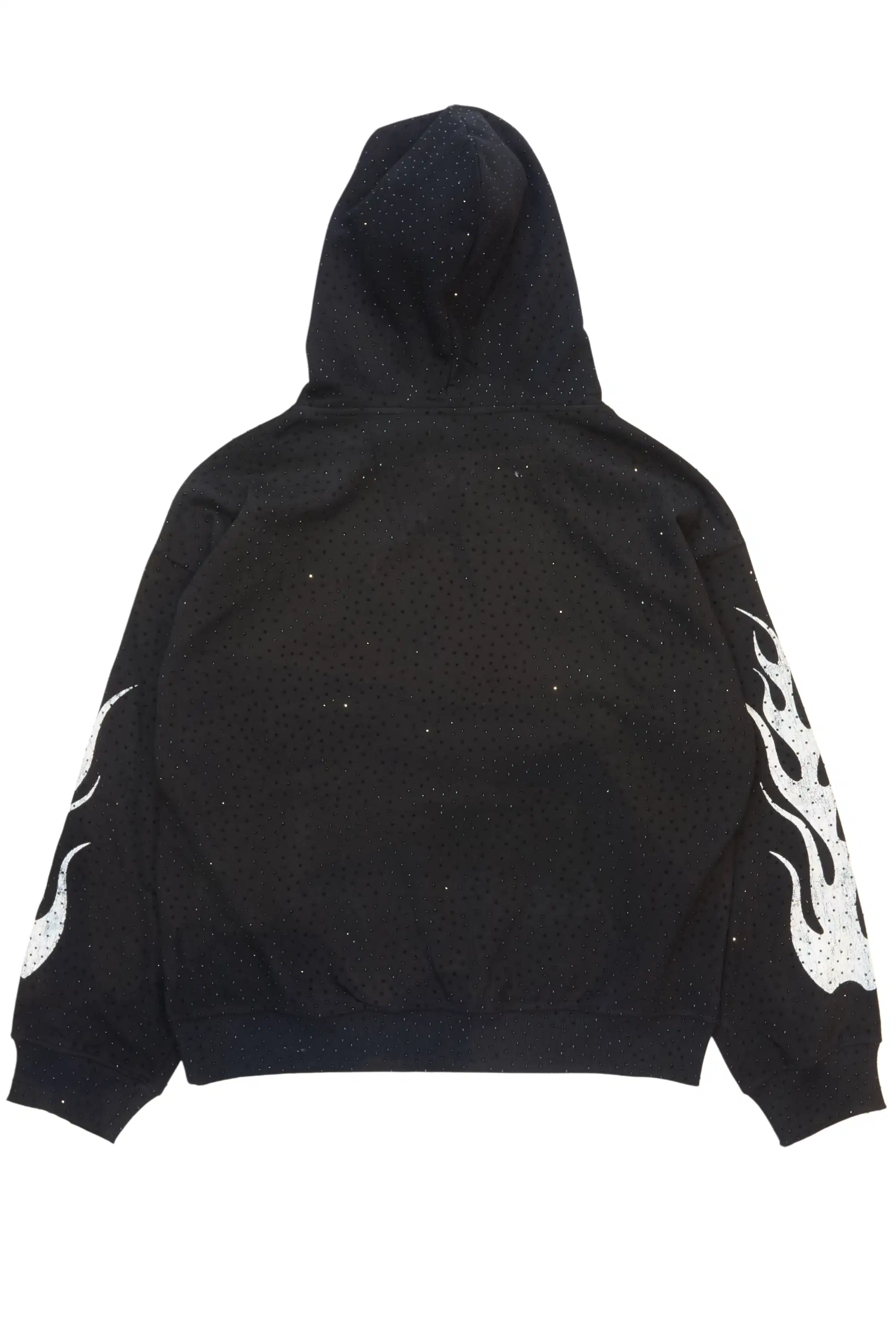 Adrianne Black Rhinestone Hoodie - Image 4