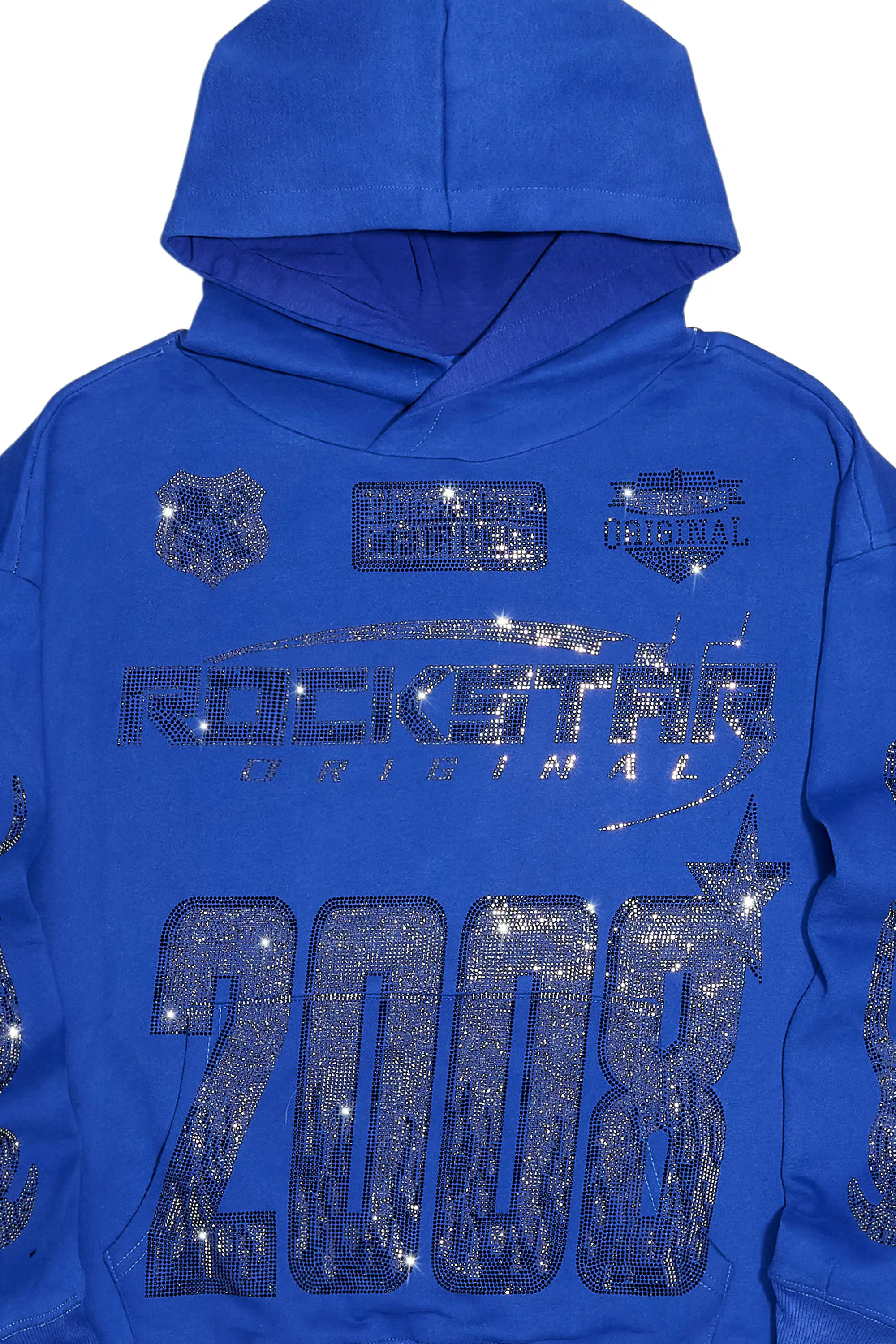 Esha Royal Blue Rhinestone Hoodie - Image 5