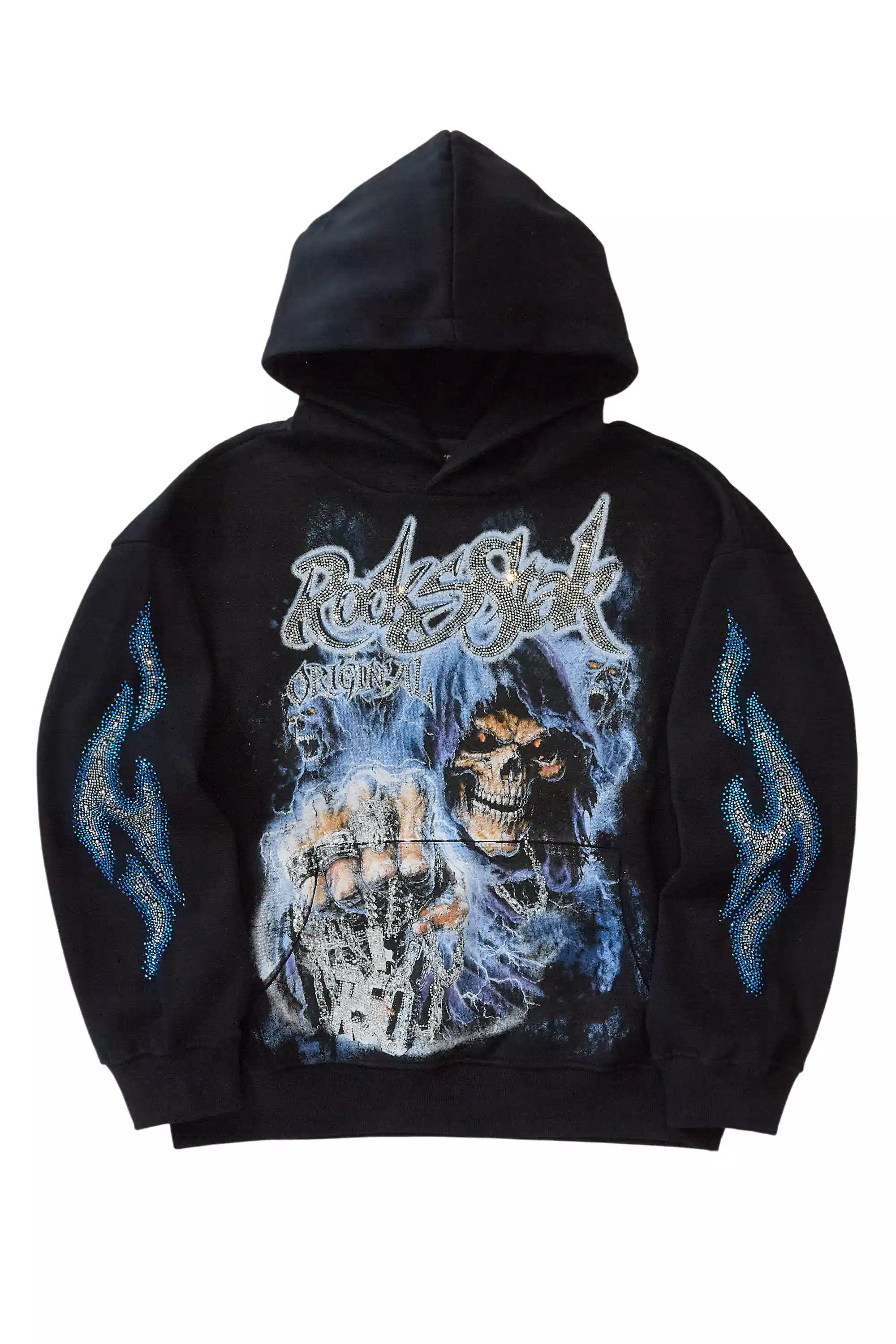 Shaquala Black Rhinestone Hoodie - Image 3