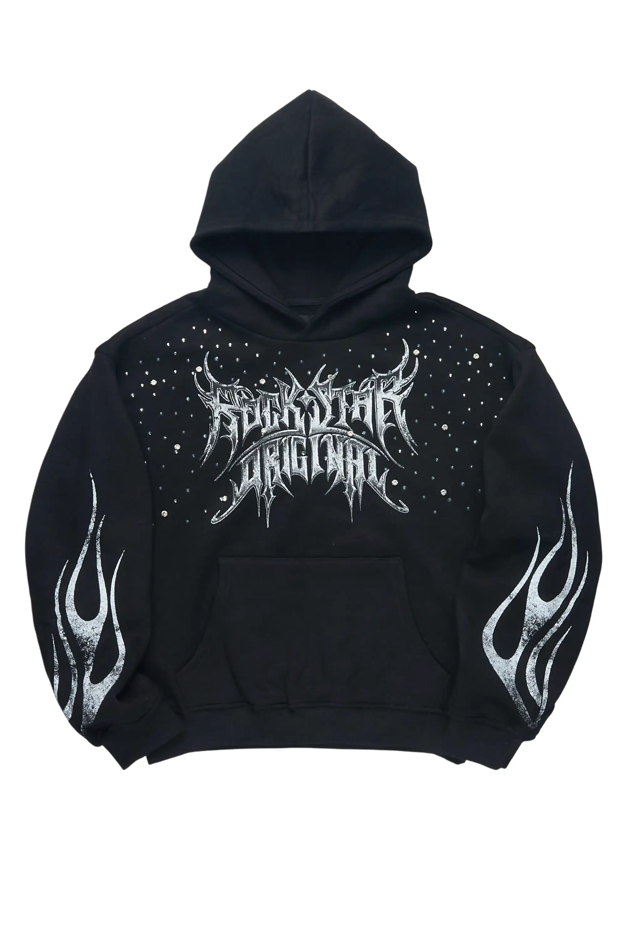 Nikisha Black Rhinestone Hoodie - Image 3