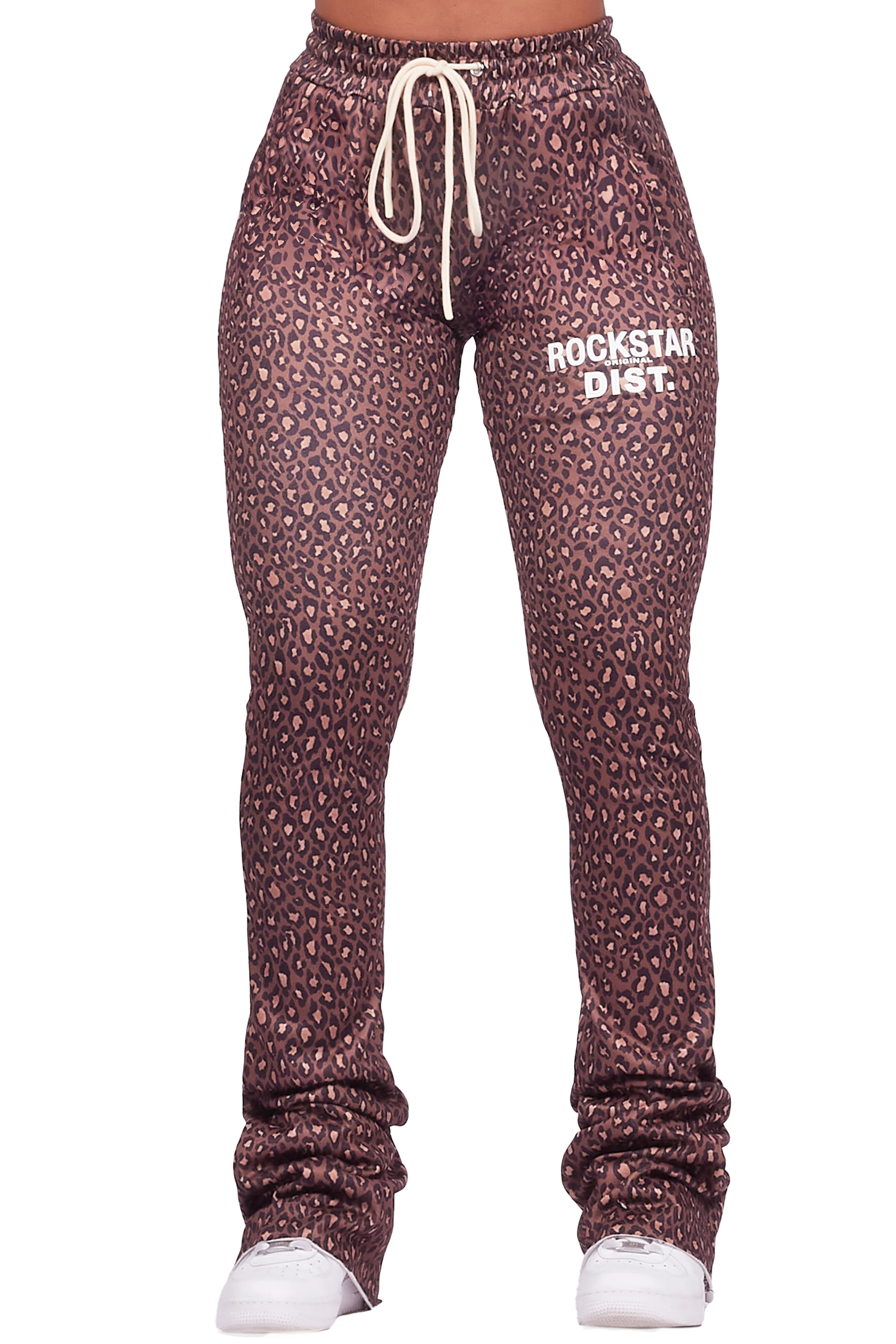 Juliana Cheetah Super Stacked Track Pant - Image 7