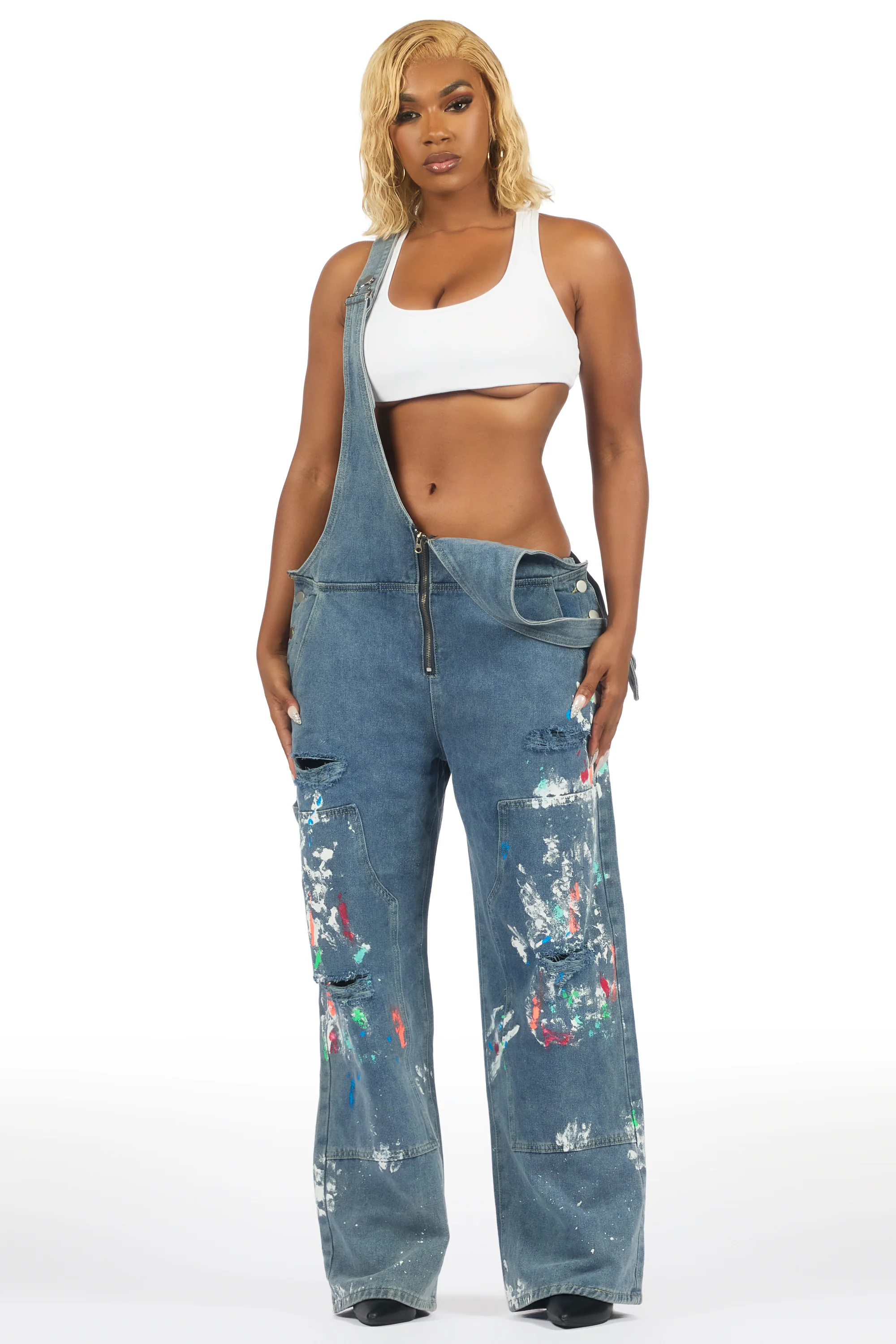 Raichele Med. Wash Painted Overall - Image 2