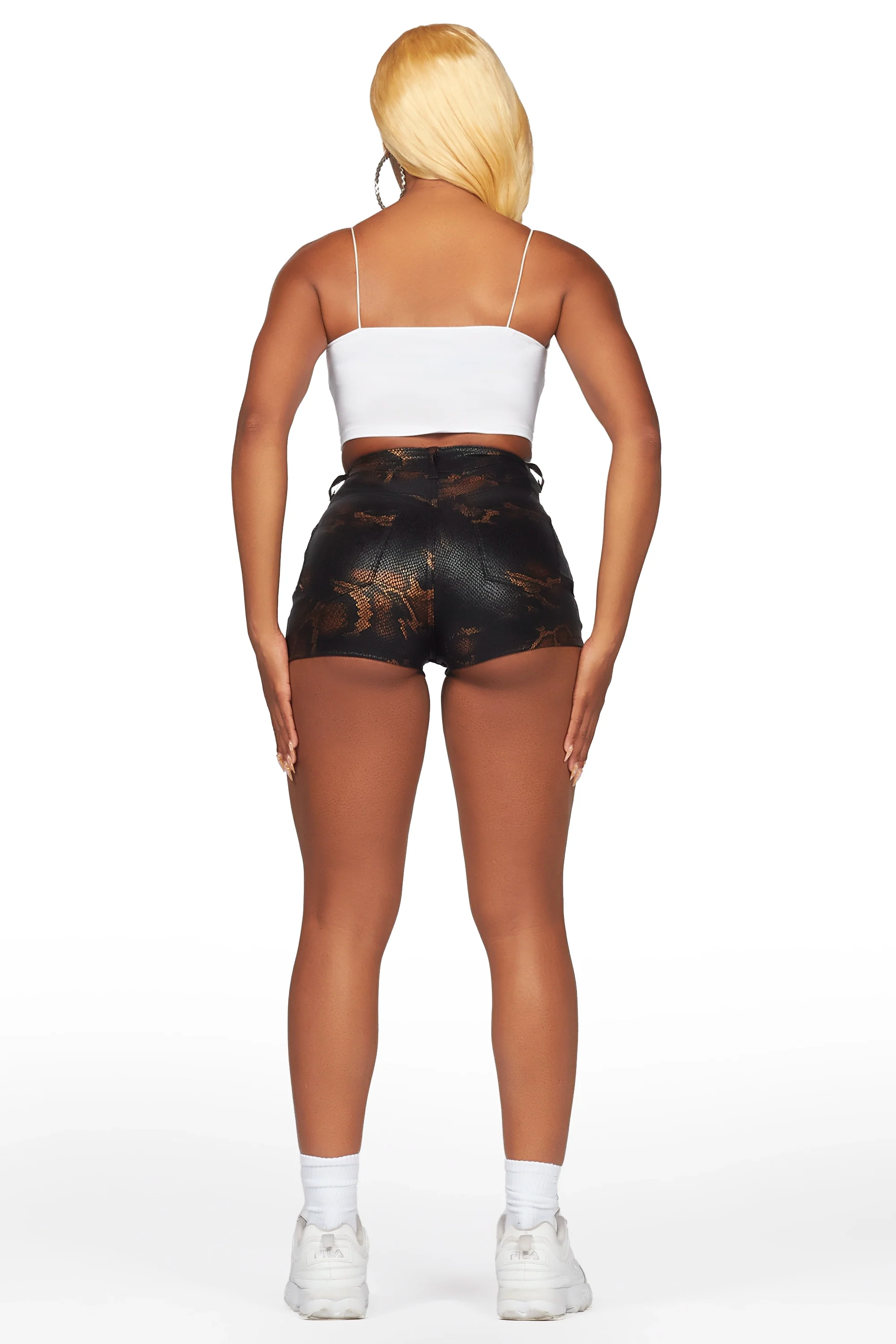 Rayonia Snake PU Short - Image 10