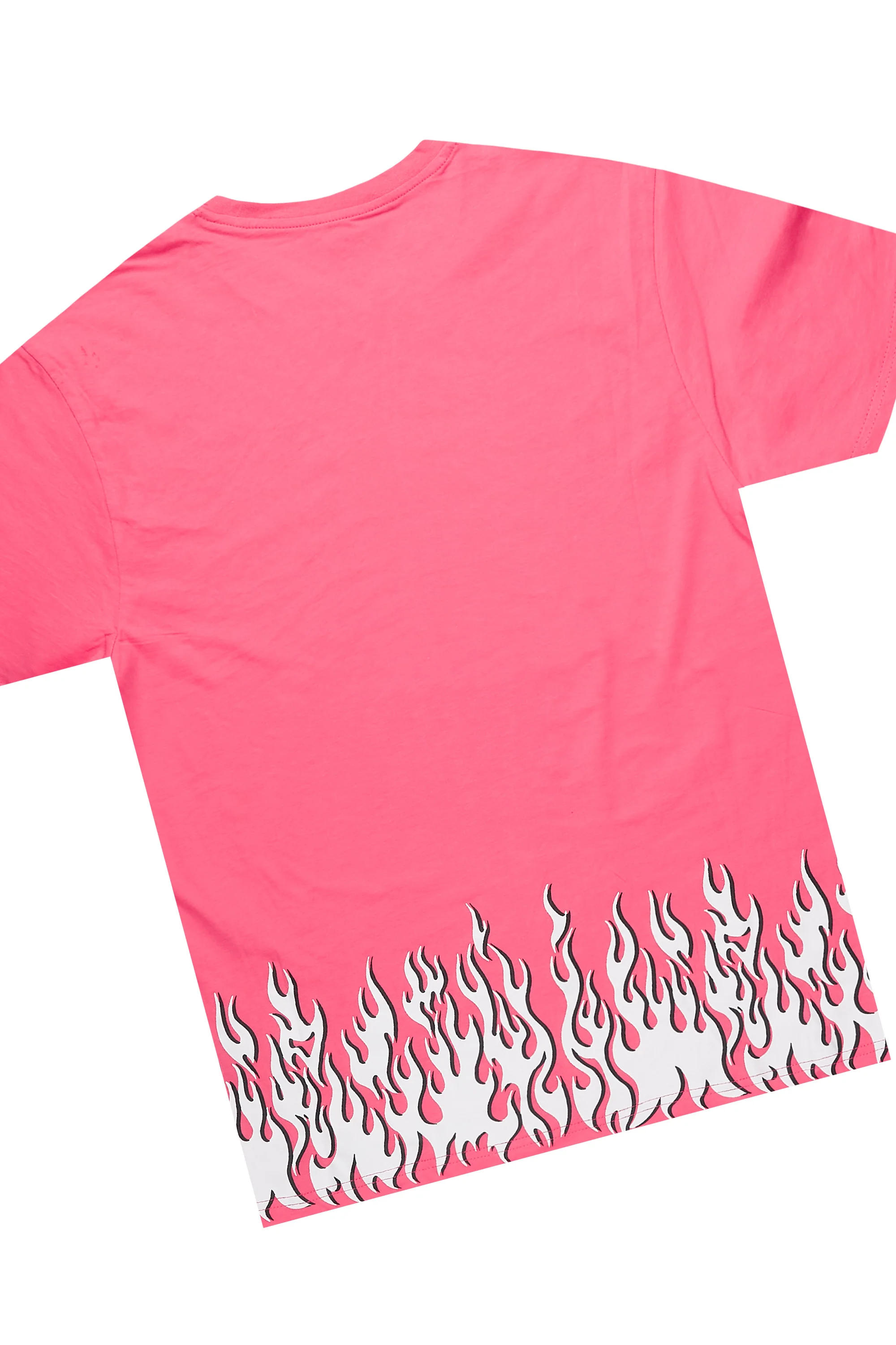 Arais Hot Pink T-Shirt Short Set - Image 6