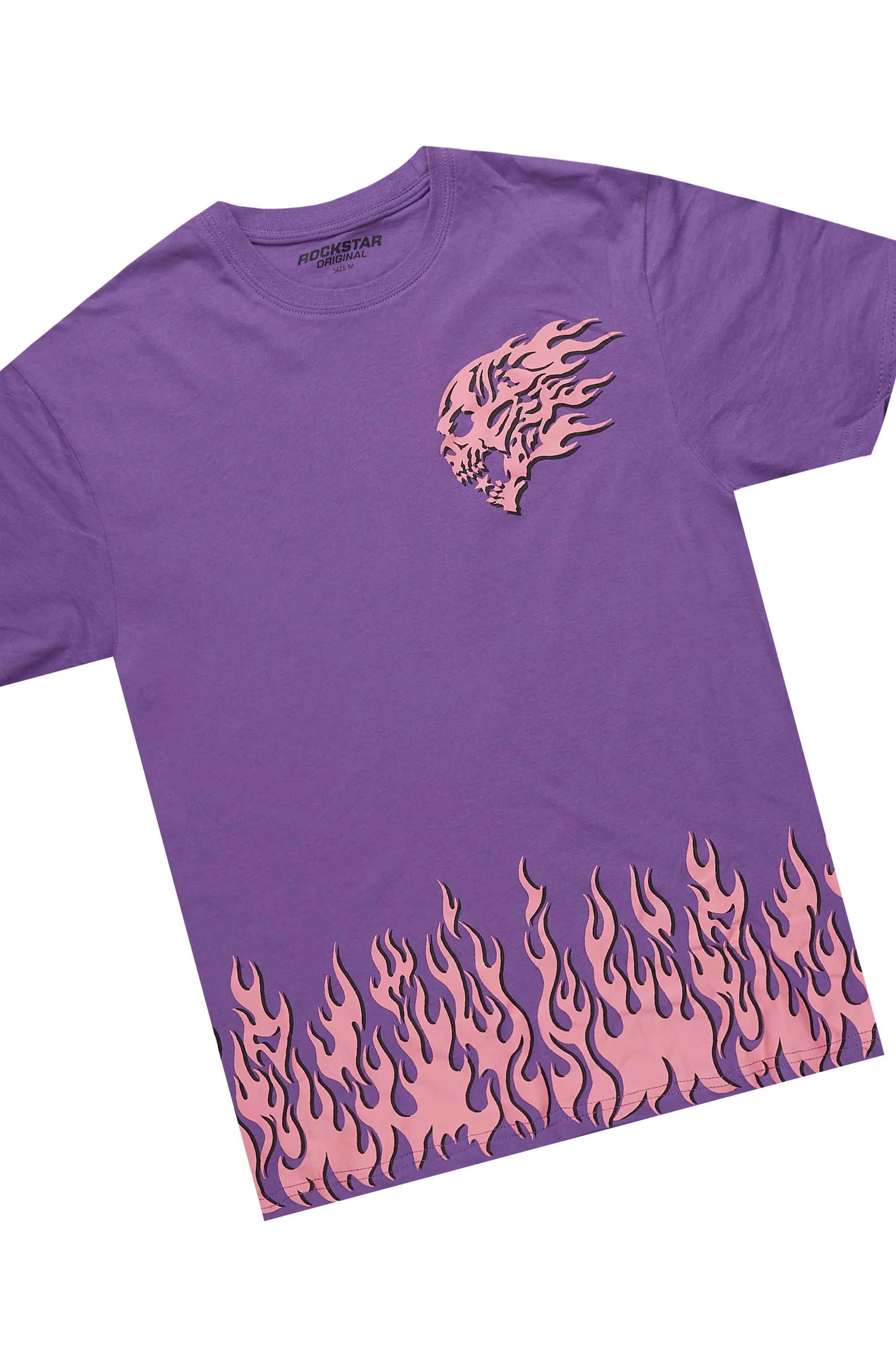 Arais Purple T-Shirt Short Set - Image 4
