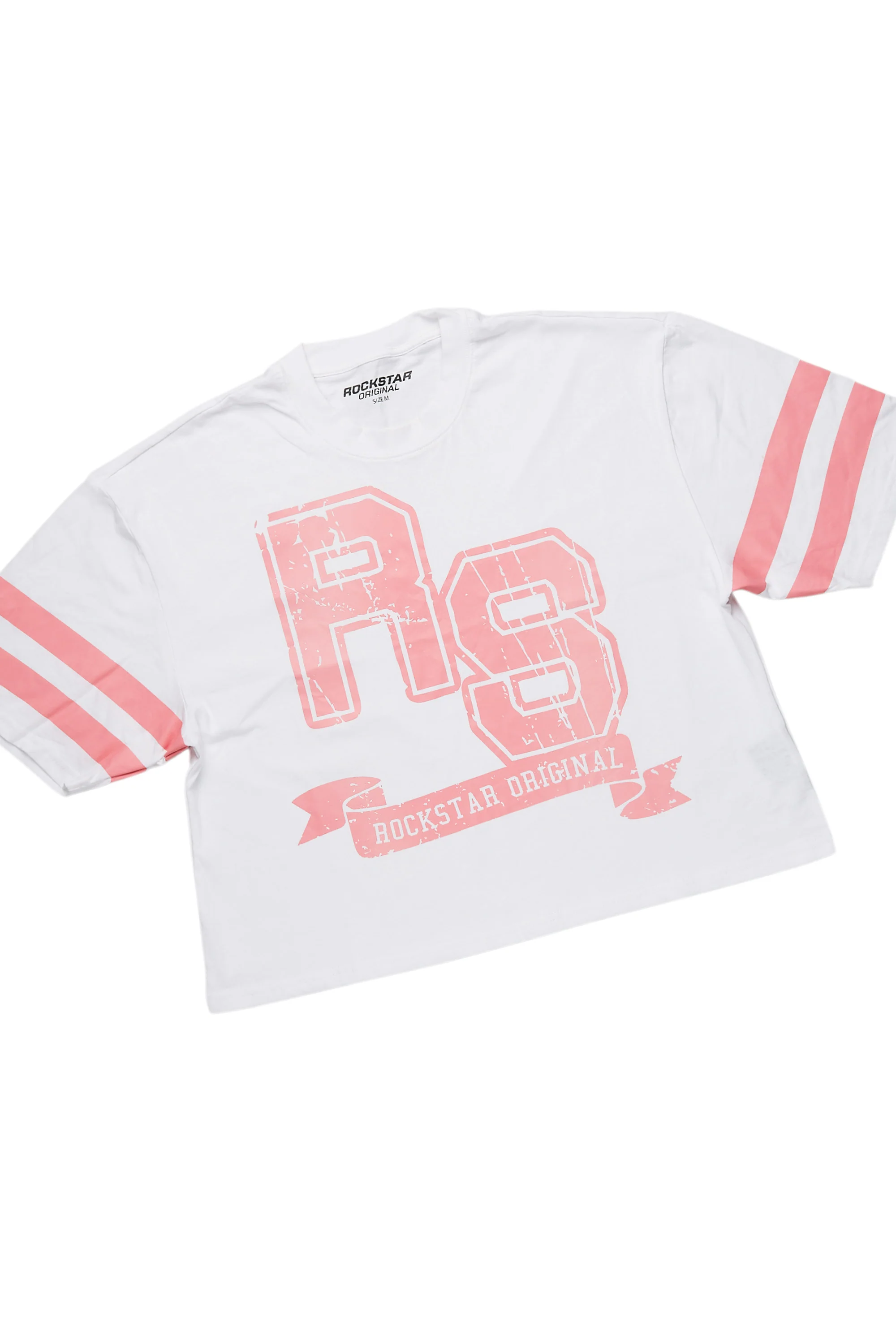 Tenita White/Pink T-Shirt Short Set - Image 4