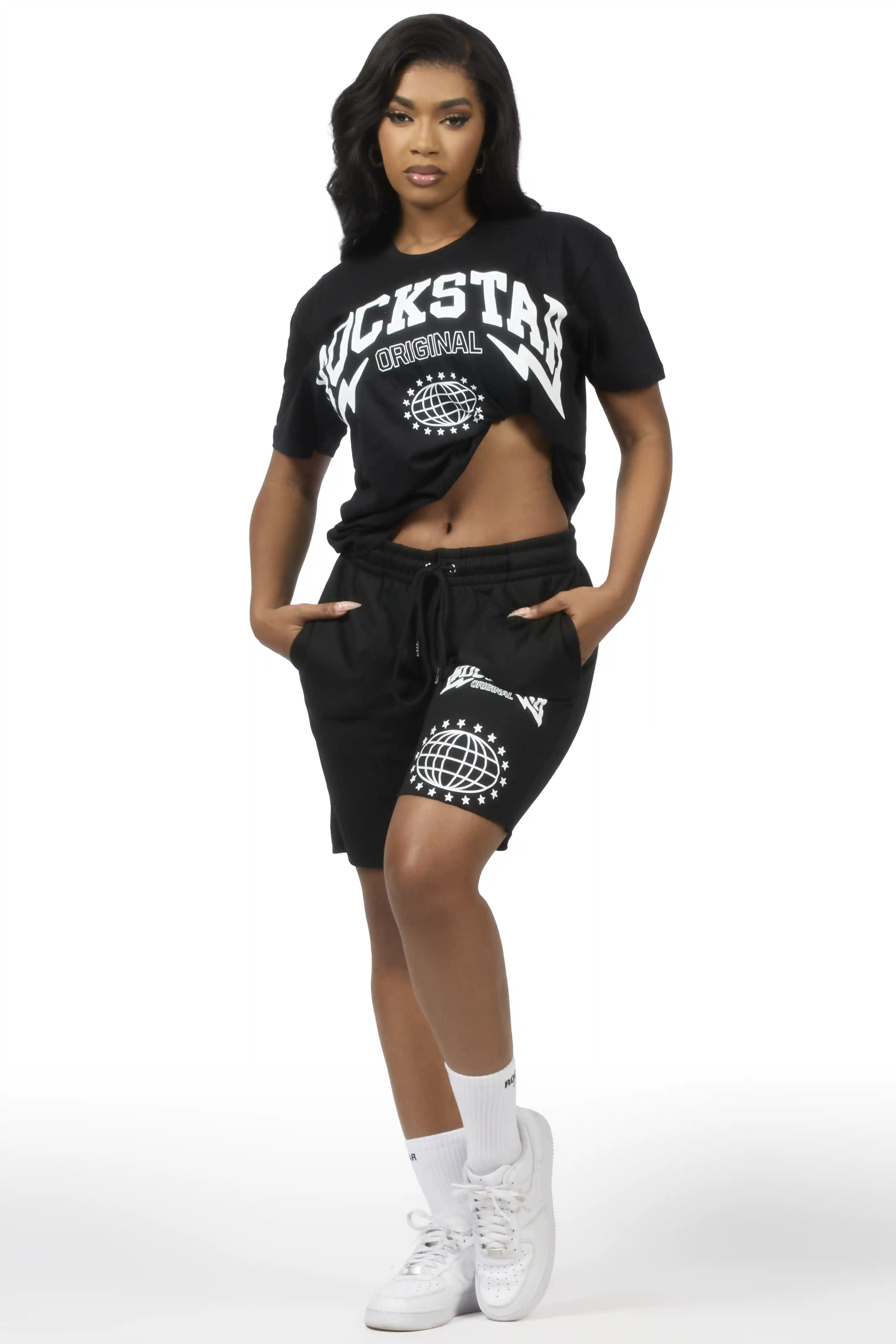 Shymeria Black T-Shirt Short Set - Image 3