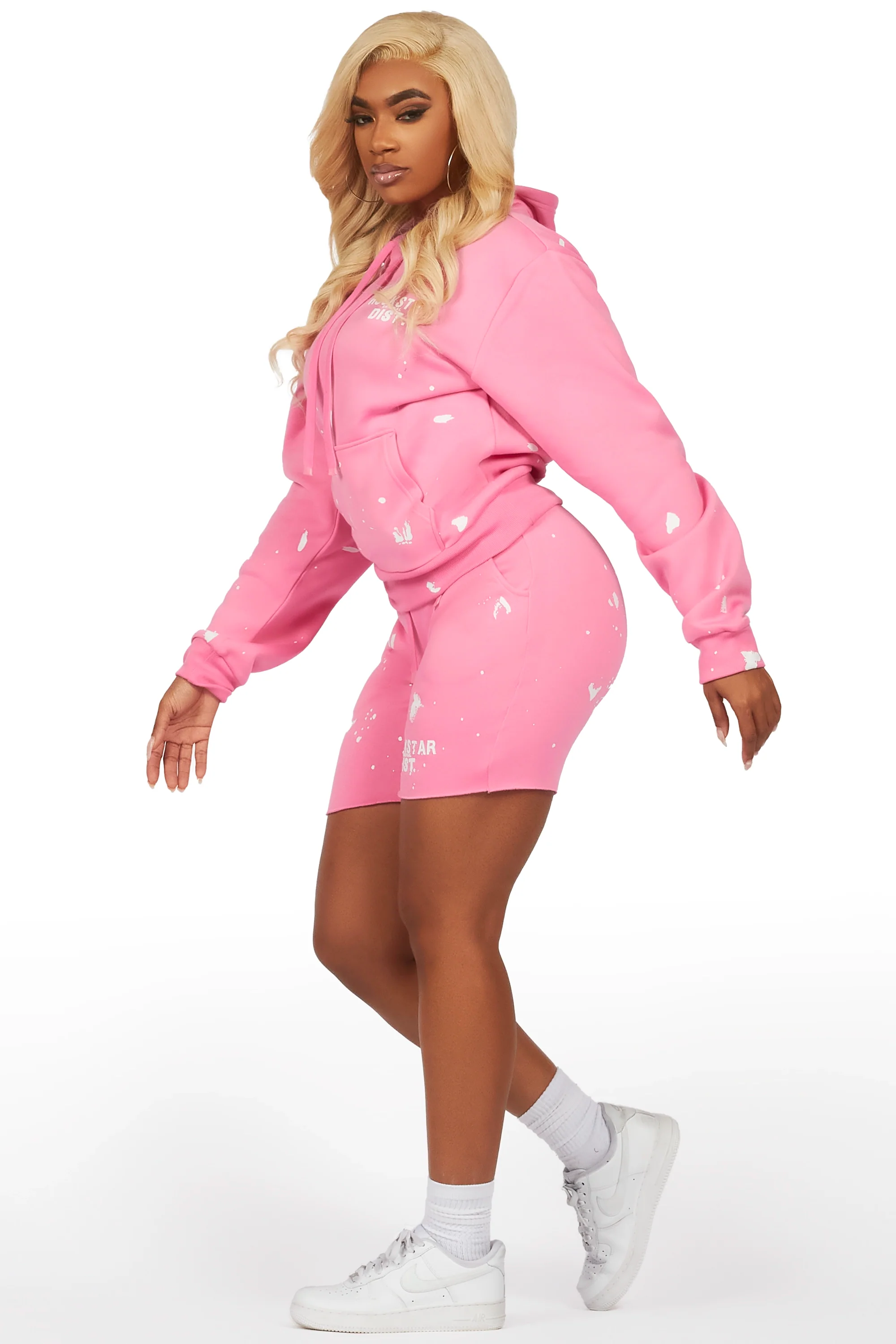 Just Between Us Bubblegum Pink Short Set - Image 8
