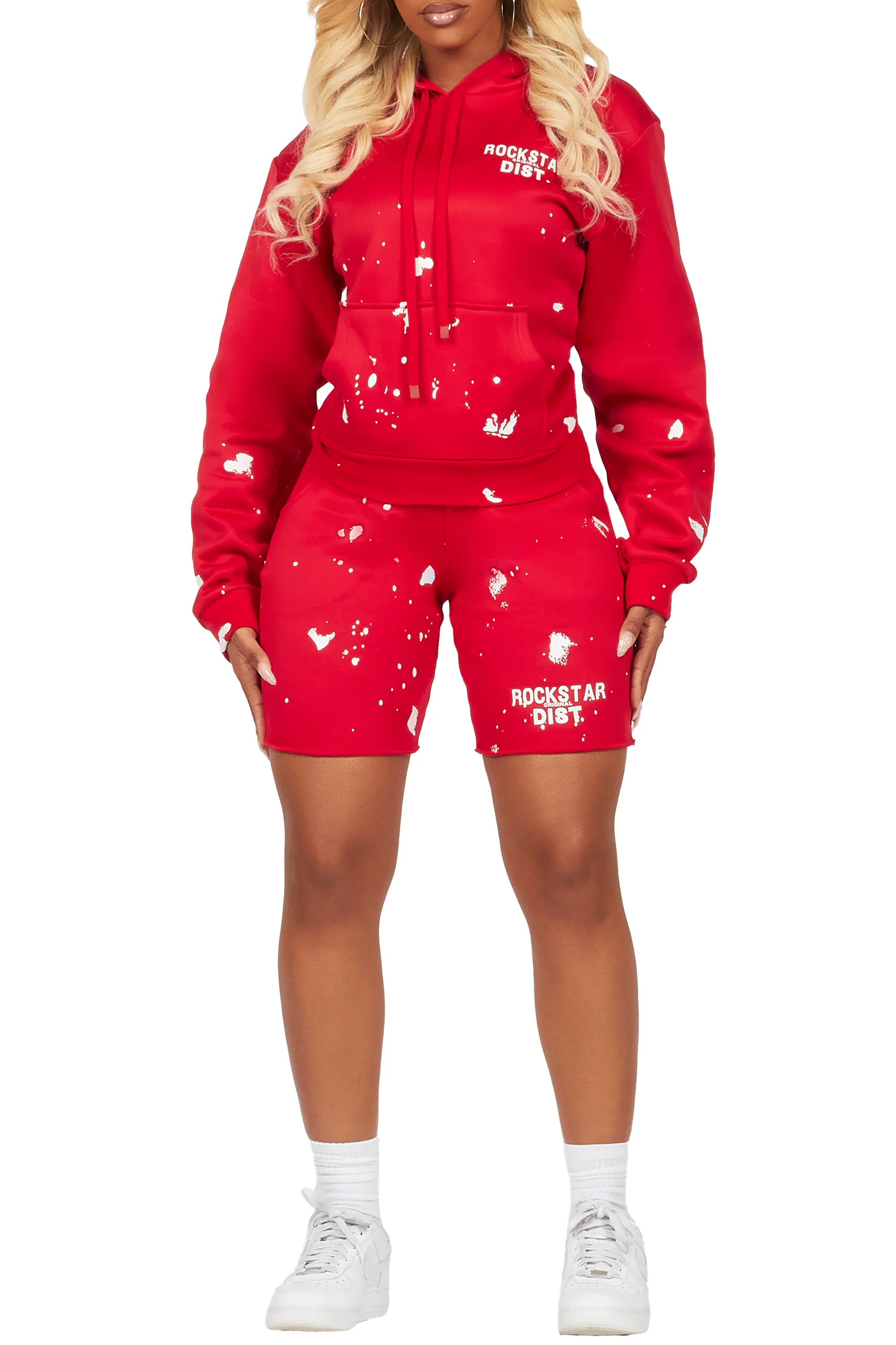 Just Between Us Red Short Set - Image 6