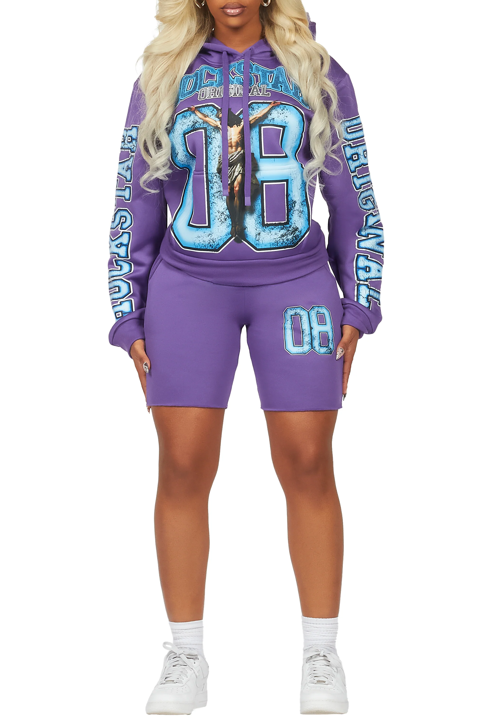 Tariqa Purple Short Set - Image 6