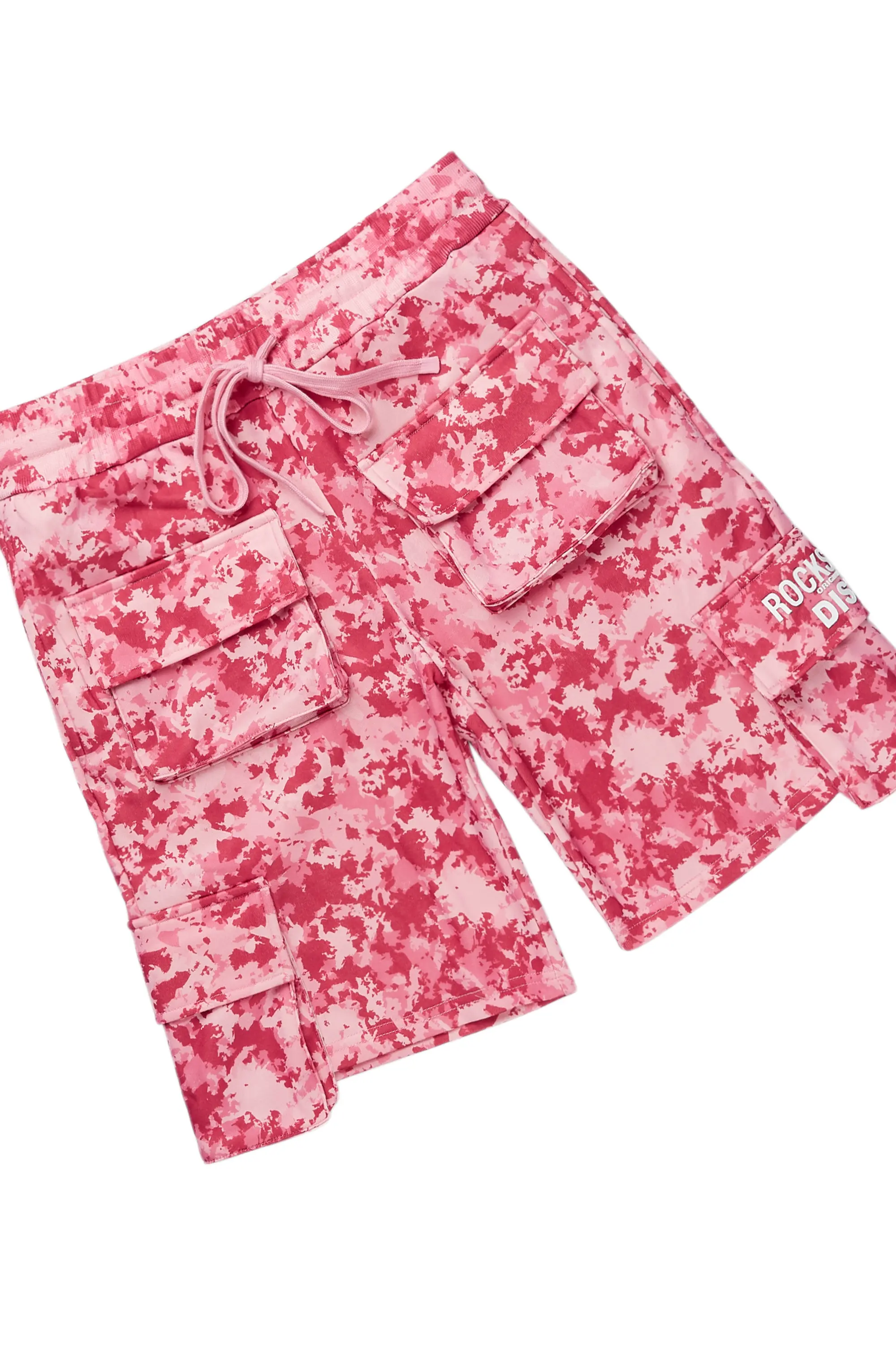Shaneka Pink Digital Camo Cargo Short Set - Image 9