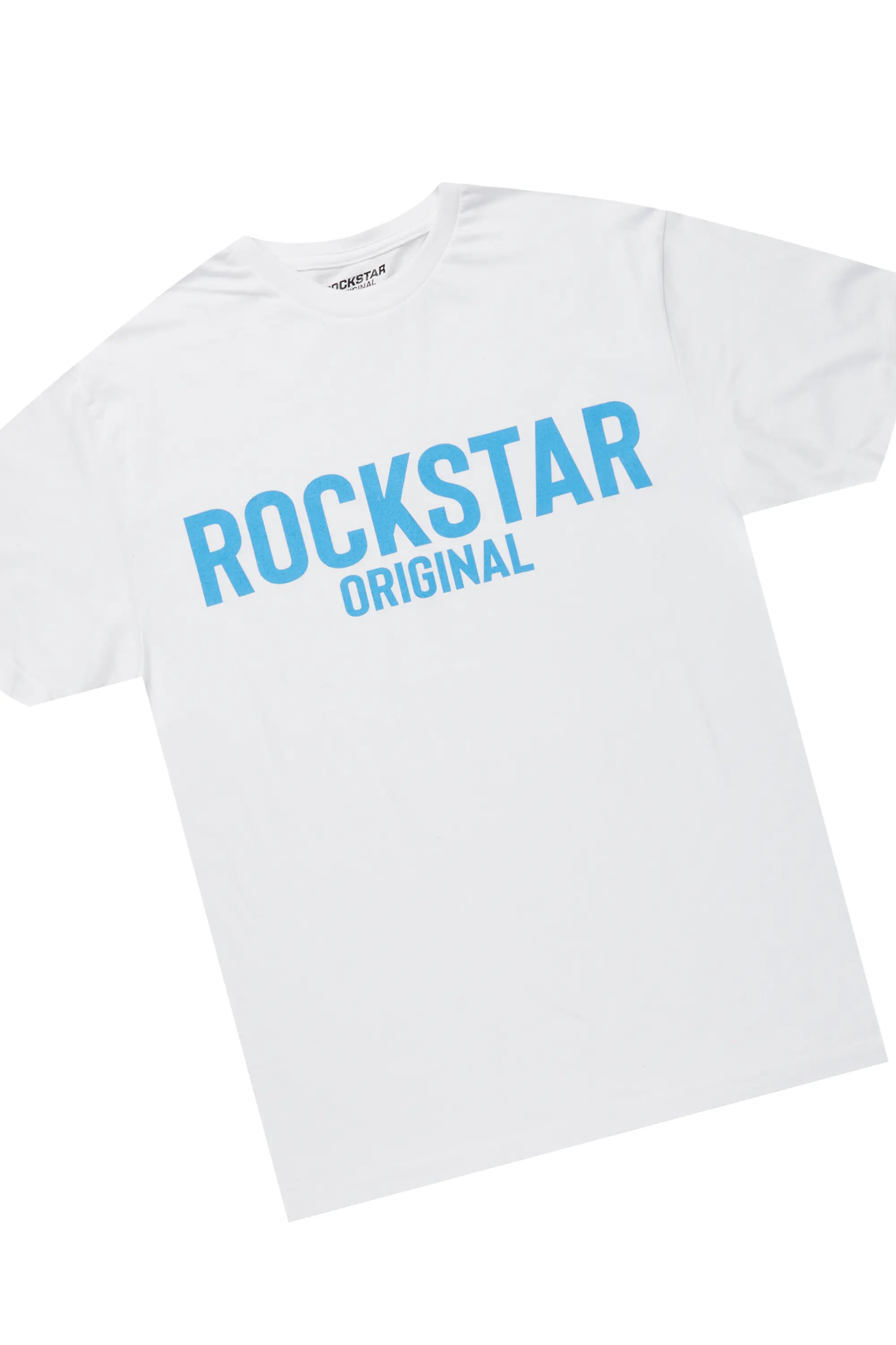 Joliet White/Beige T-Shirt Short Set - Image 2