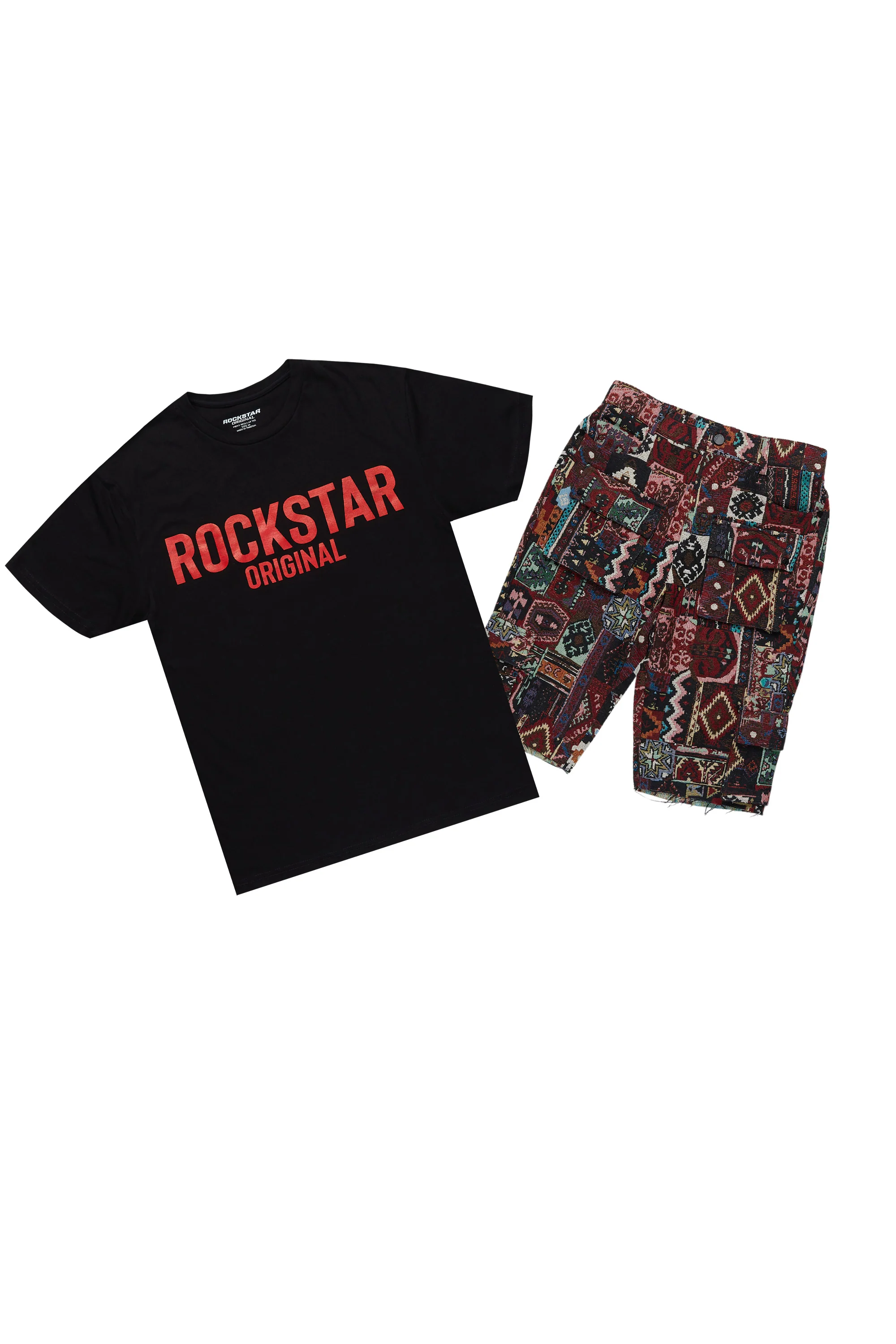 Laylah Black T-Shirt Short Set