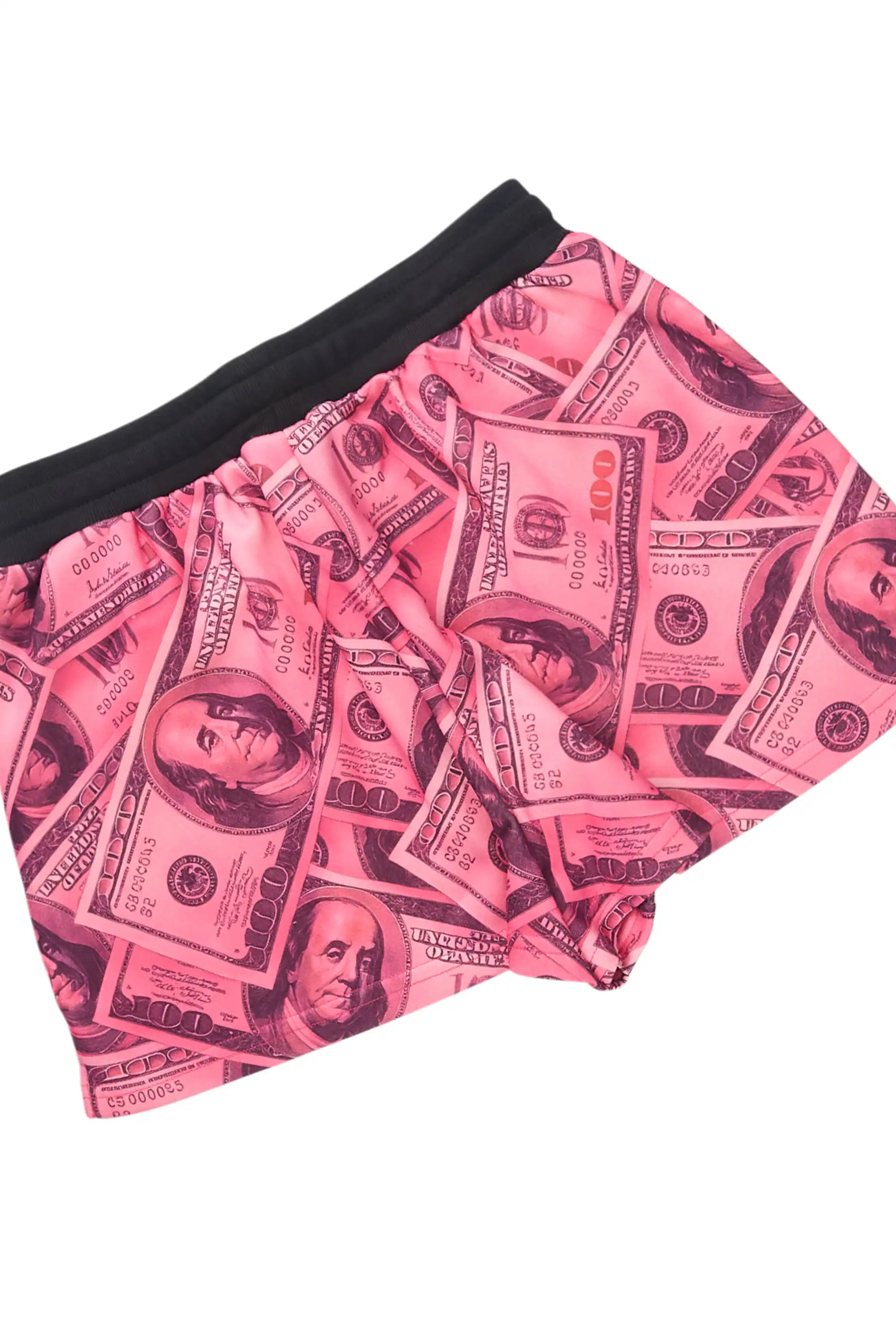 Sidney Pink Money Zip Up Short Set with Fur Hood - Image 10