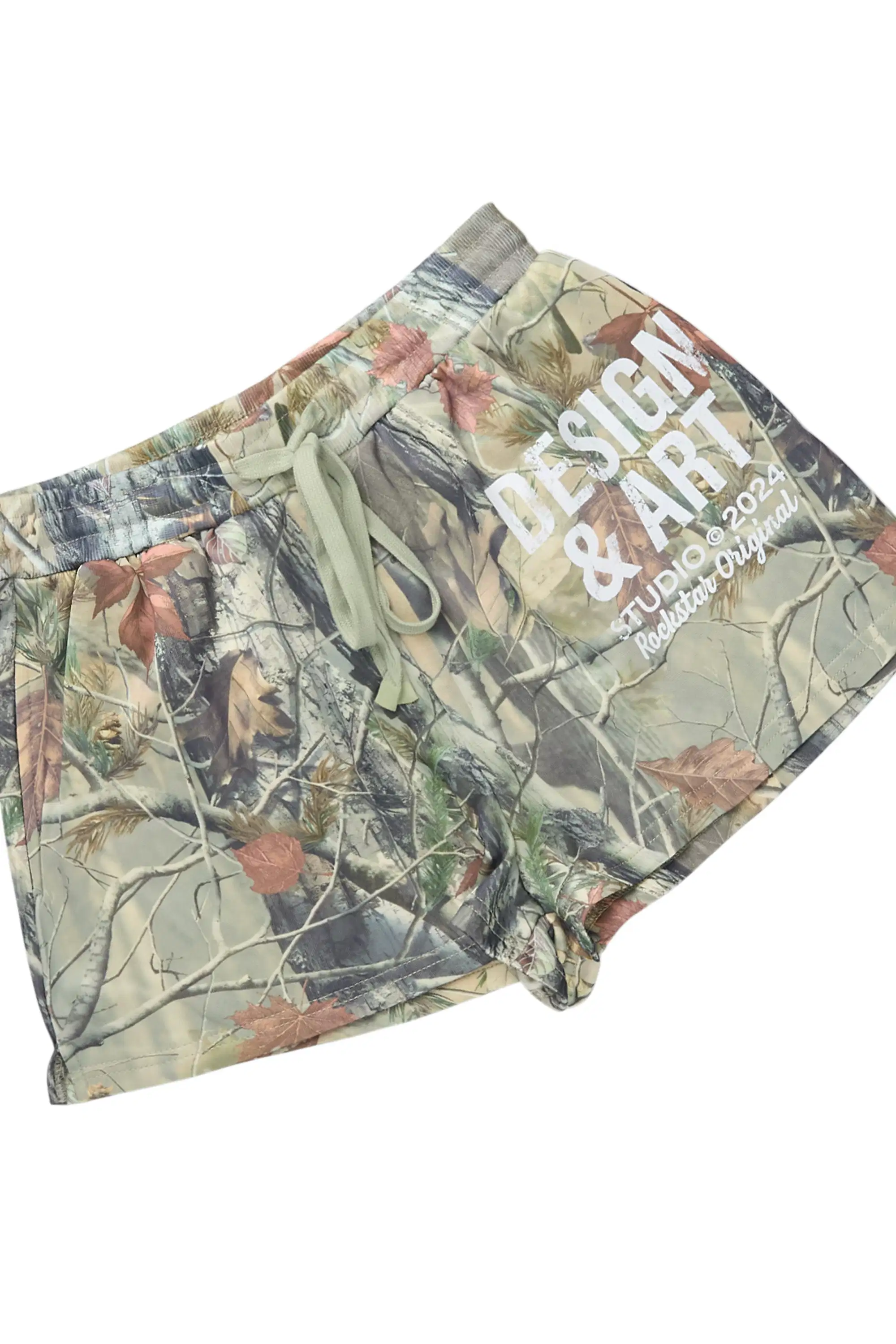 Sidney Tree Camo Zip Up Short Set with Fur Hood - Image 9