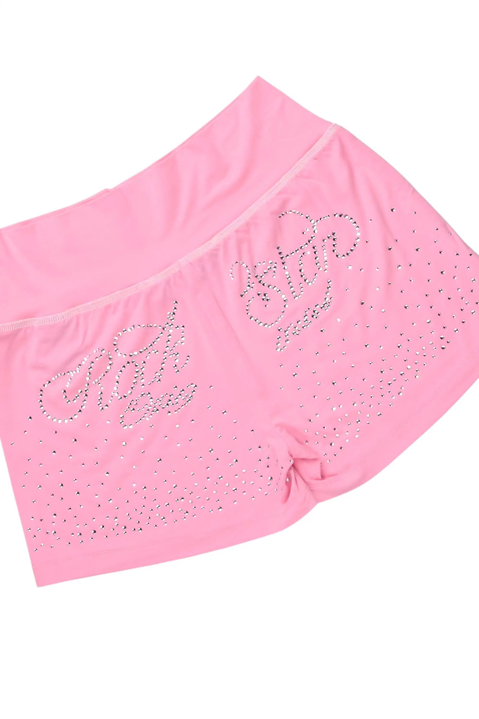 Joella Pink Rhinestone Short Set - Image 7