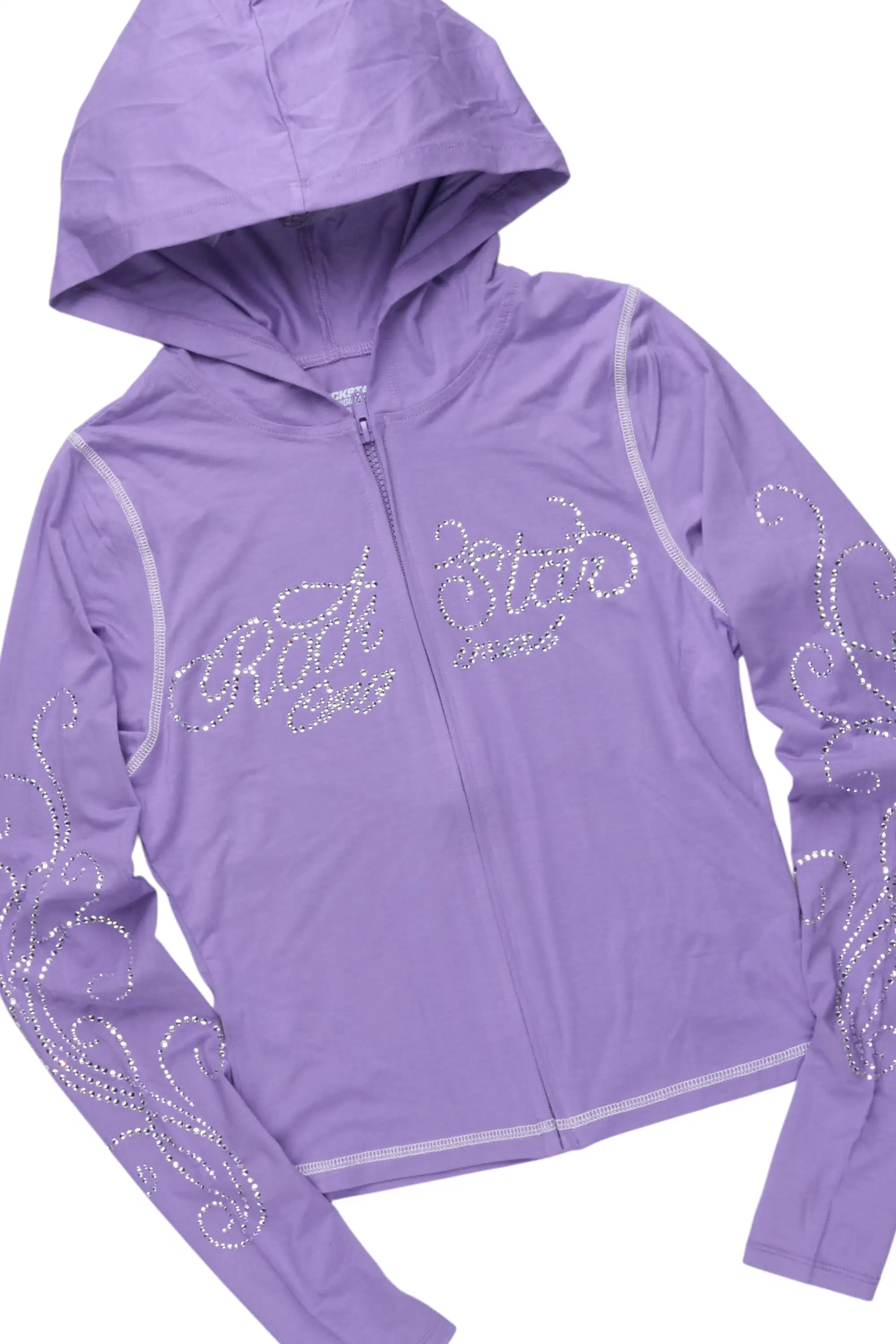 Joella Purple Rhinestone Short Set - Image 6