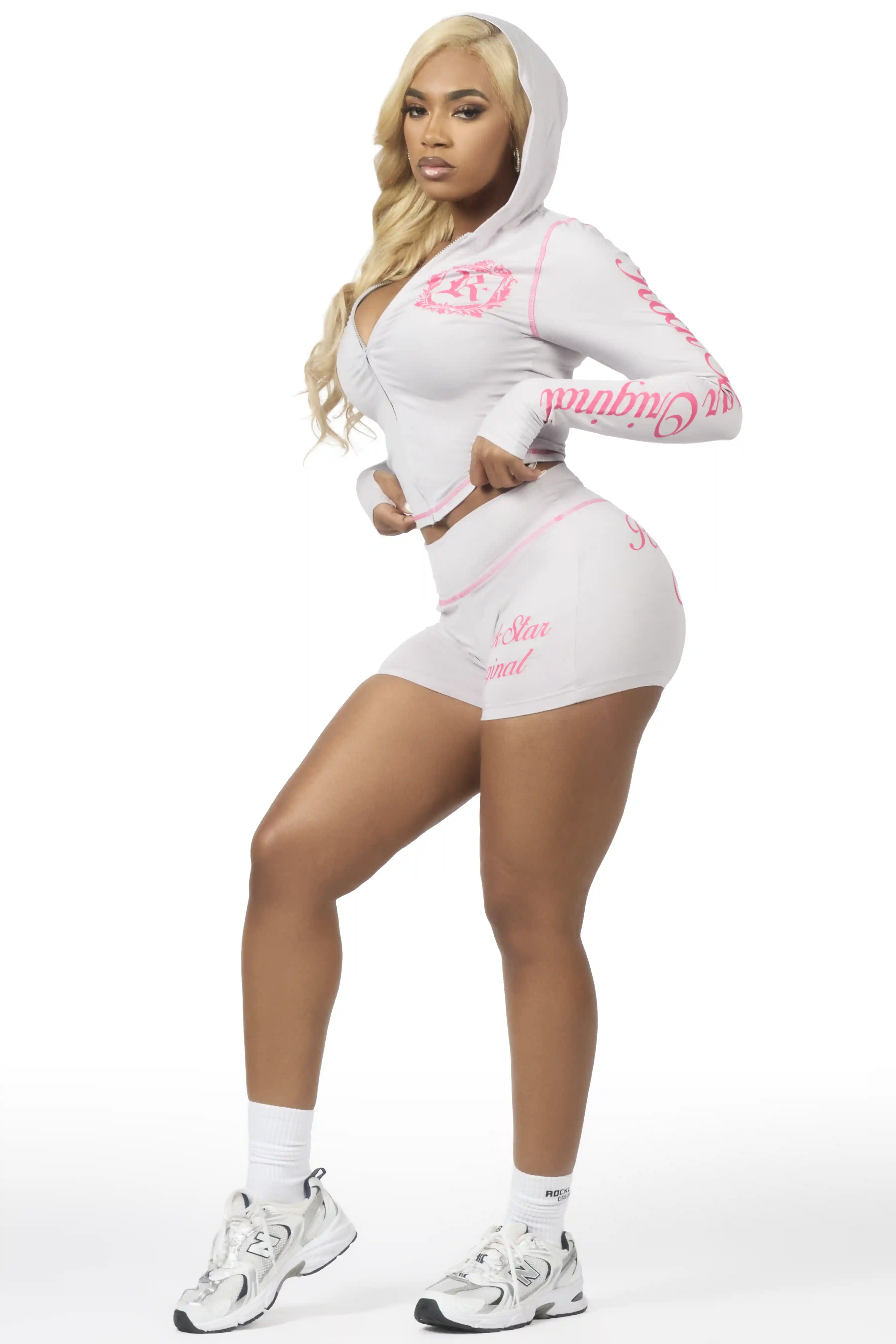 Desmine Grey Short Set - Image 3