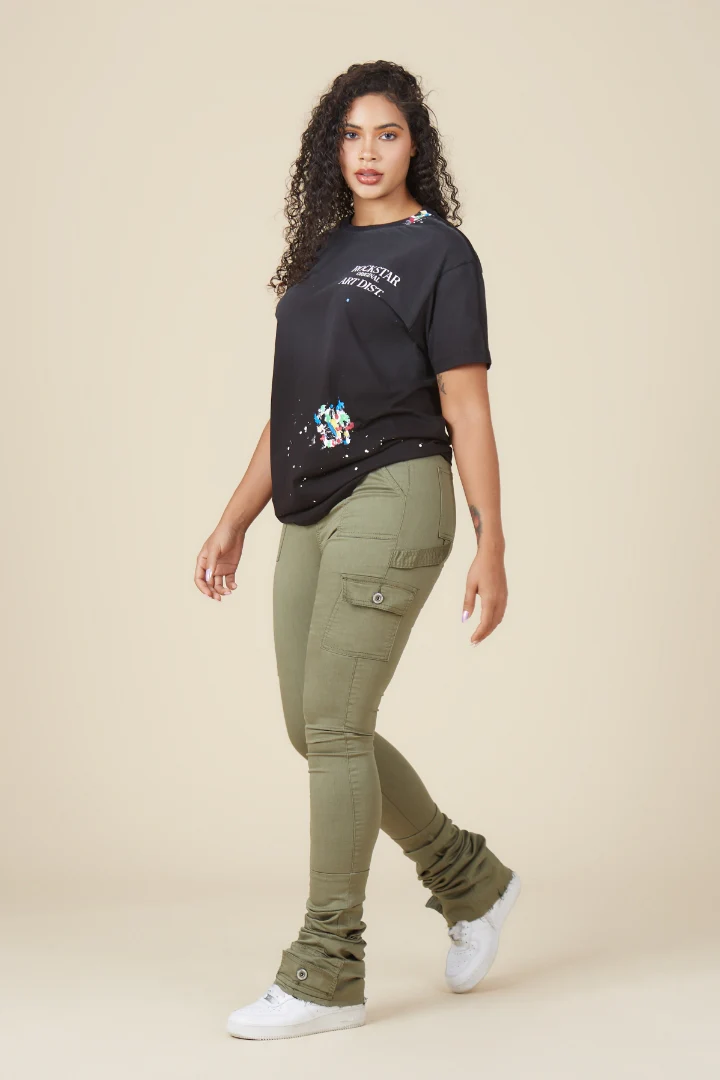 Can't Be Tamed Black Oversized Tee - Image 4