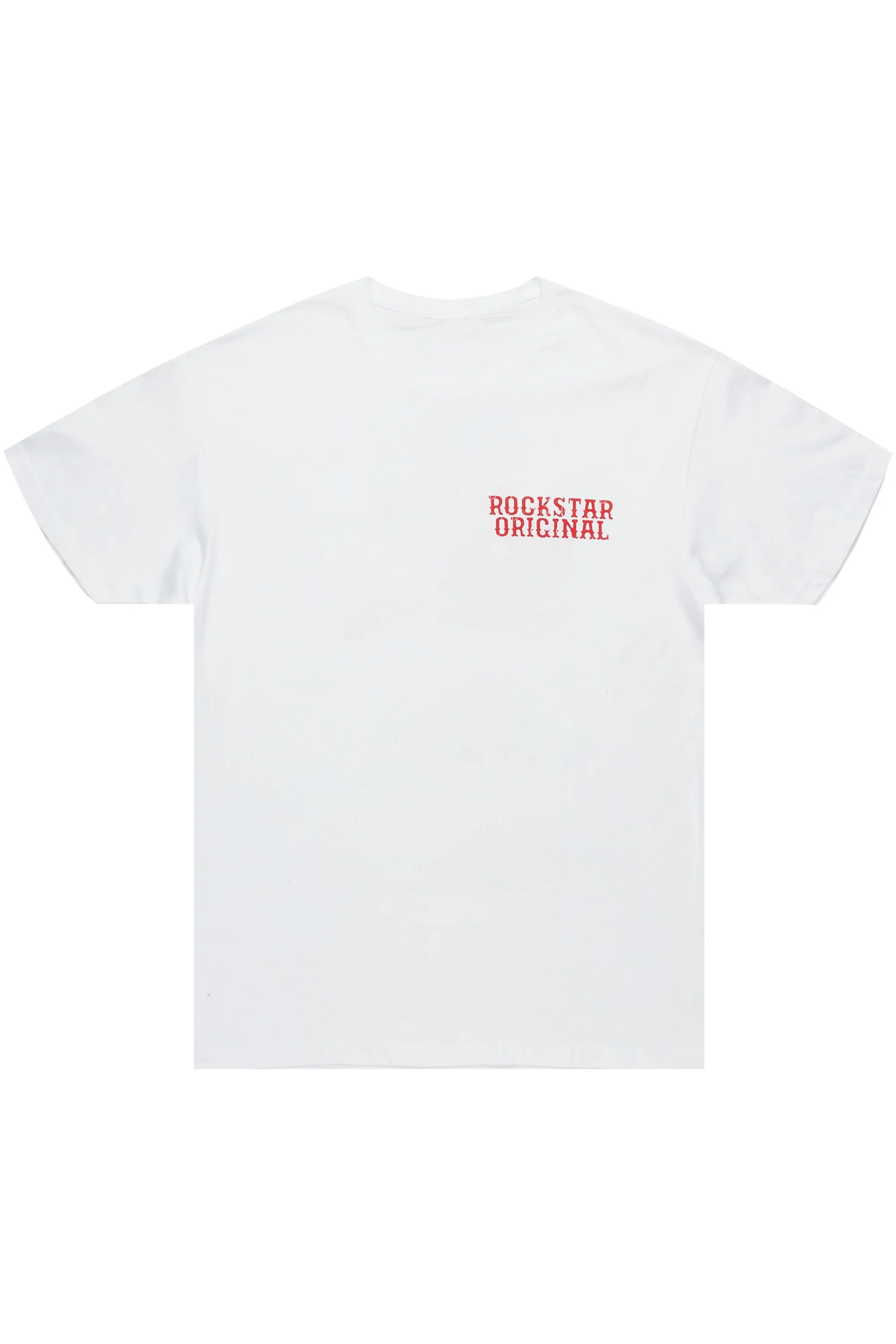 Alayna White/Red Oversized Tee - Image 3