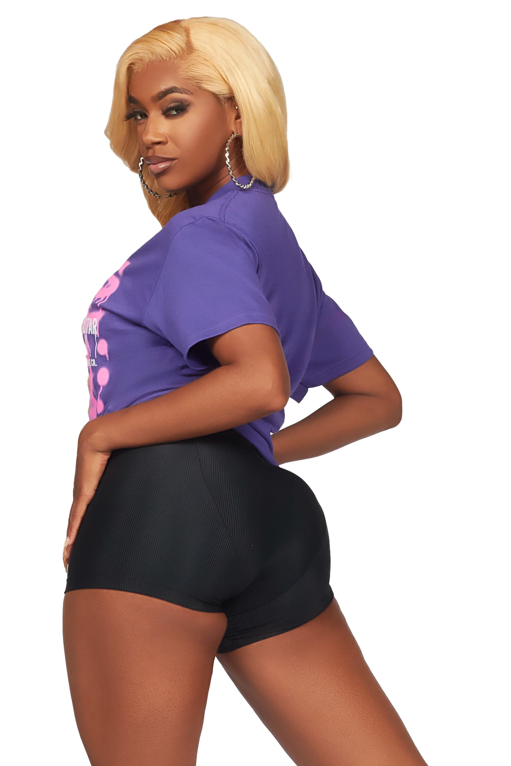 Nahomy Purple Oversized Tee - Image 11