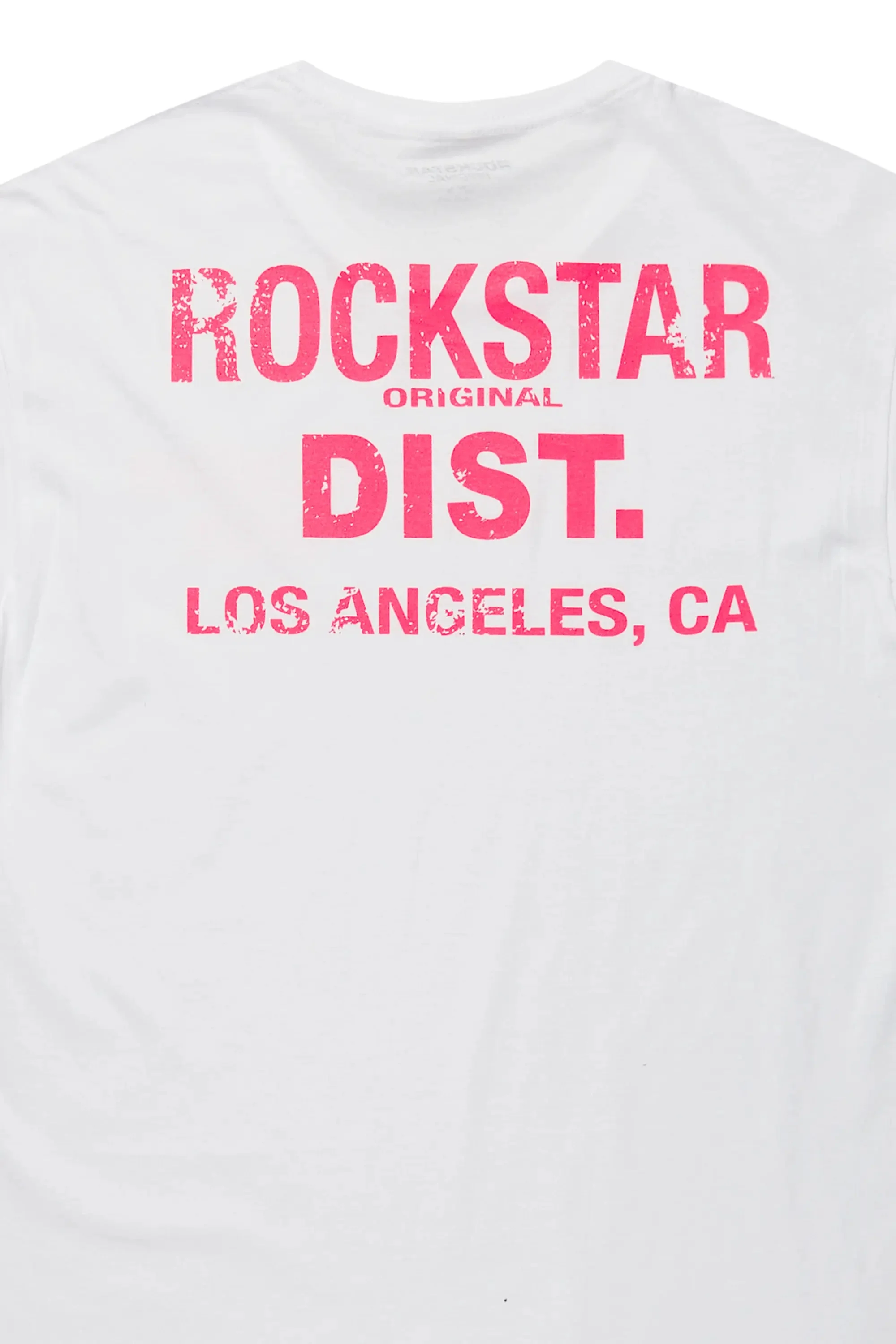 Dalasia White/Pink Oversized Tee - Image 3