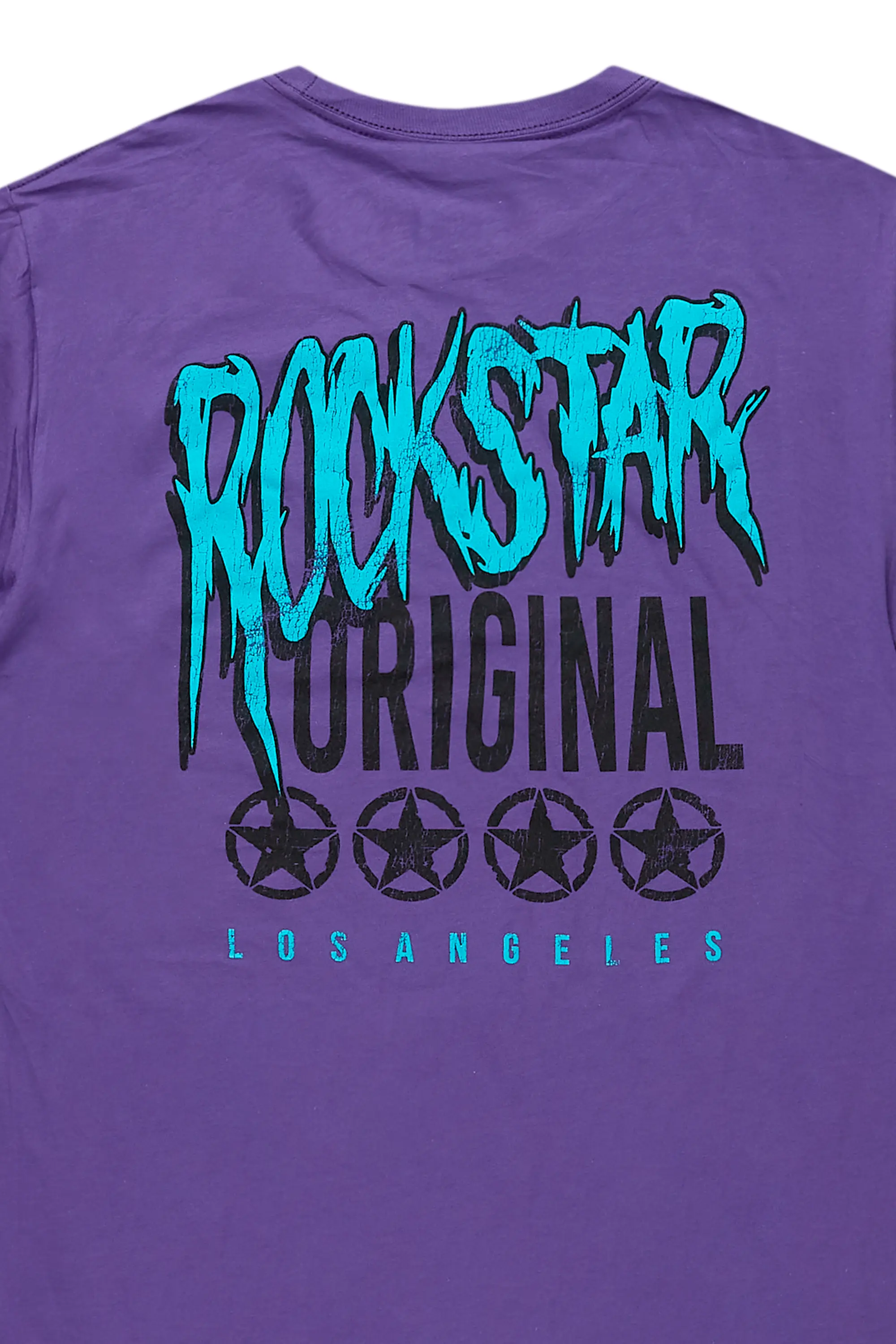 Diandra Purple Oversized T-Shirt - Image 2